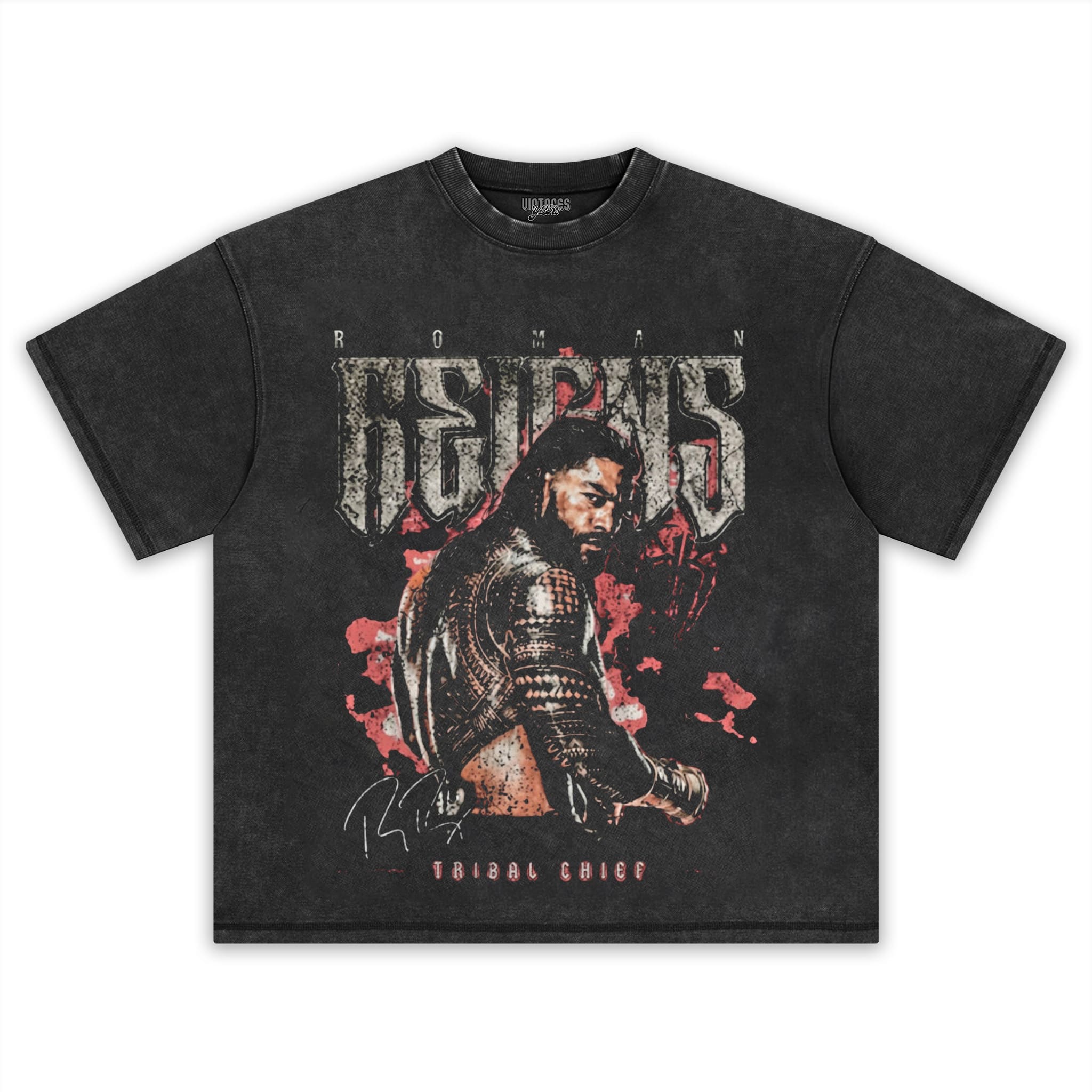 ROMAN REIGNS TRIBAL CHIEF VINTAGE WRESTLING TANK TOP & TEE & LONG SLEEVE & LAYERED LS & HOODIE