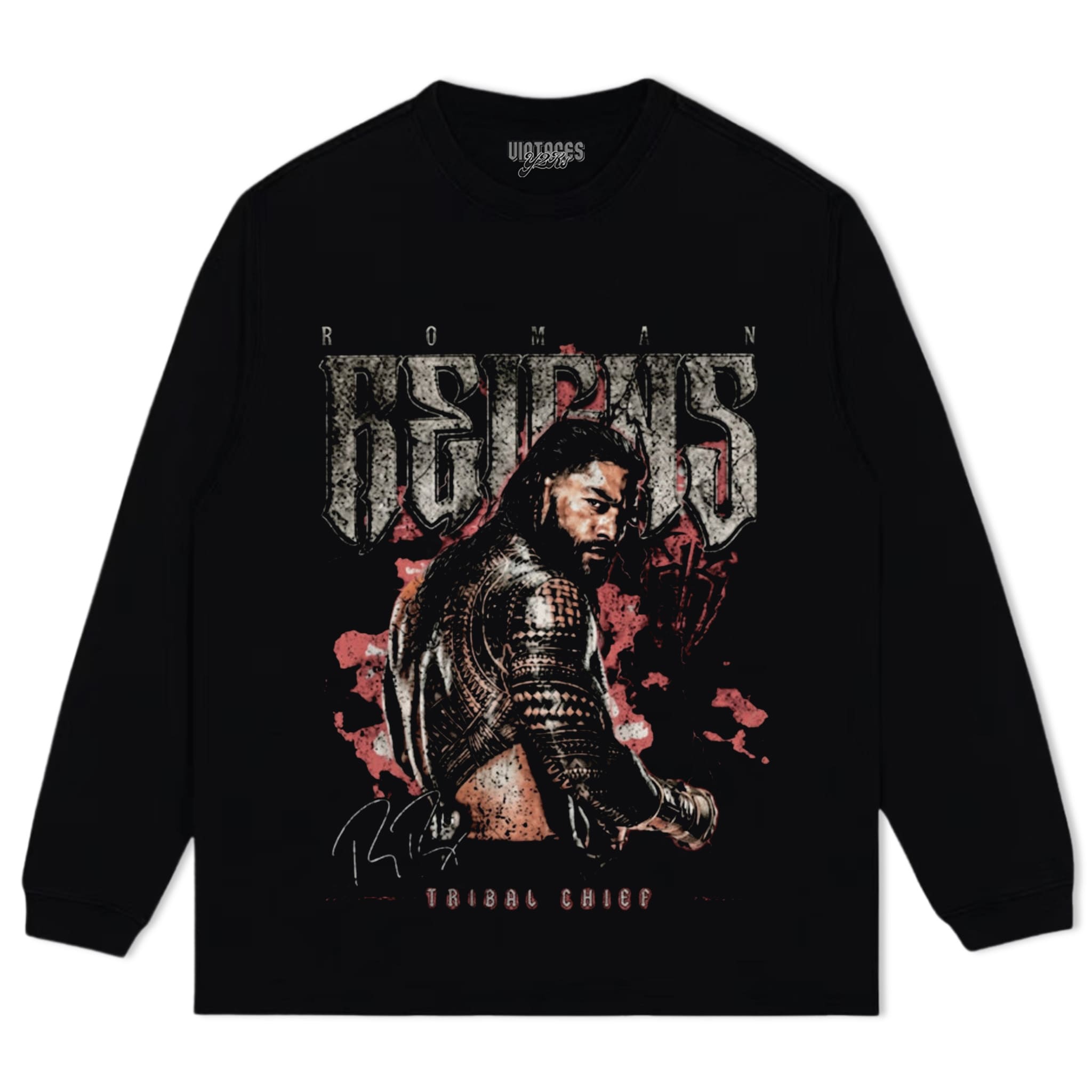 ROMAN REIGNS TRIBAL CHIEF VINTAGE WRESTLING TANK TOP & TEE & LONG SLEEVE & LAYERED LS & HOODIE