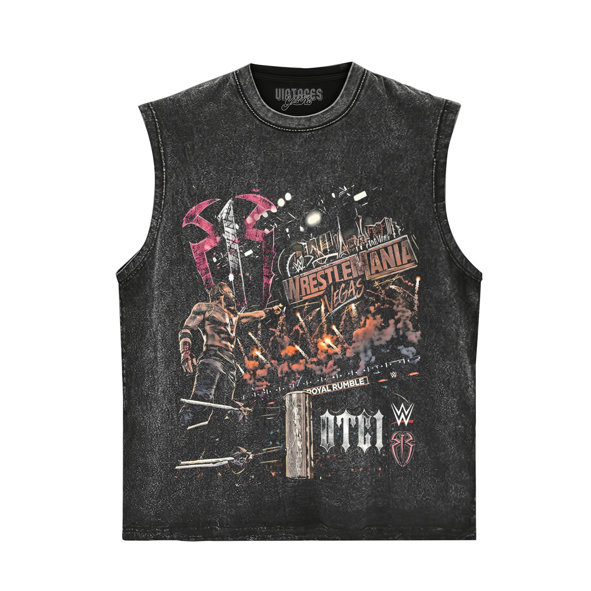 ROMAN REIGNS WRESTLEMANIA WWE PRO WRESTLING TANK TOP & TEE & LONG SLEEVE & LAYERED LS & HOODIE