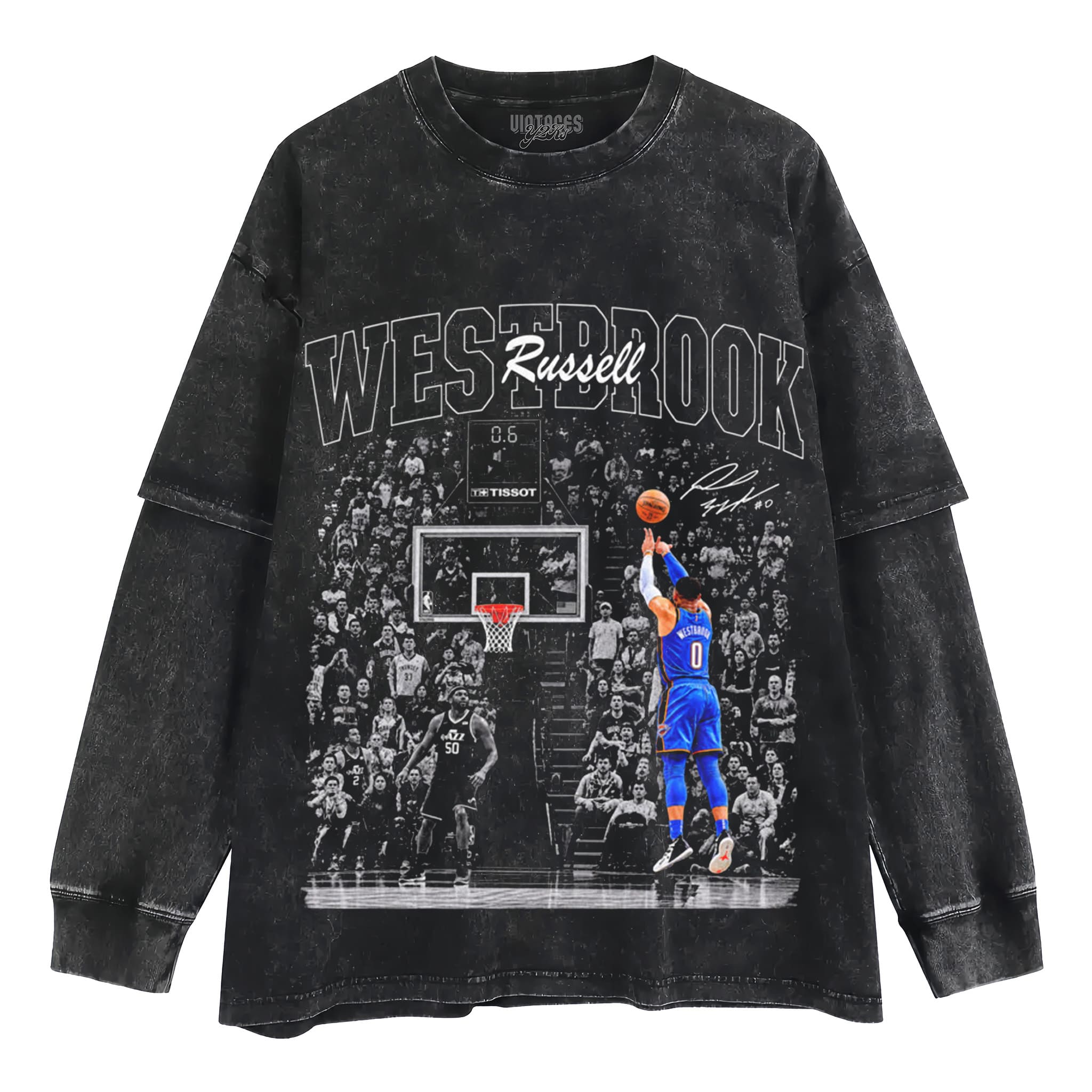 RUSSELL WESTBROOK OKLAHOMA BASKETBALL TANK TOP & TEE & LONG SLEEVE & LAYERED LS & HOODIE