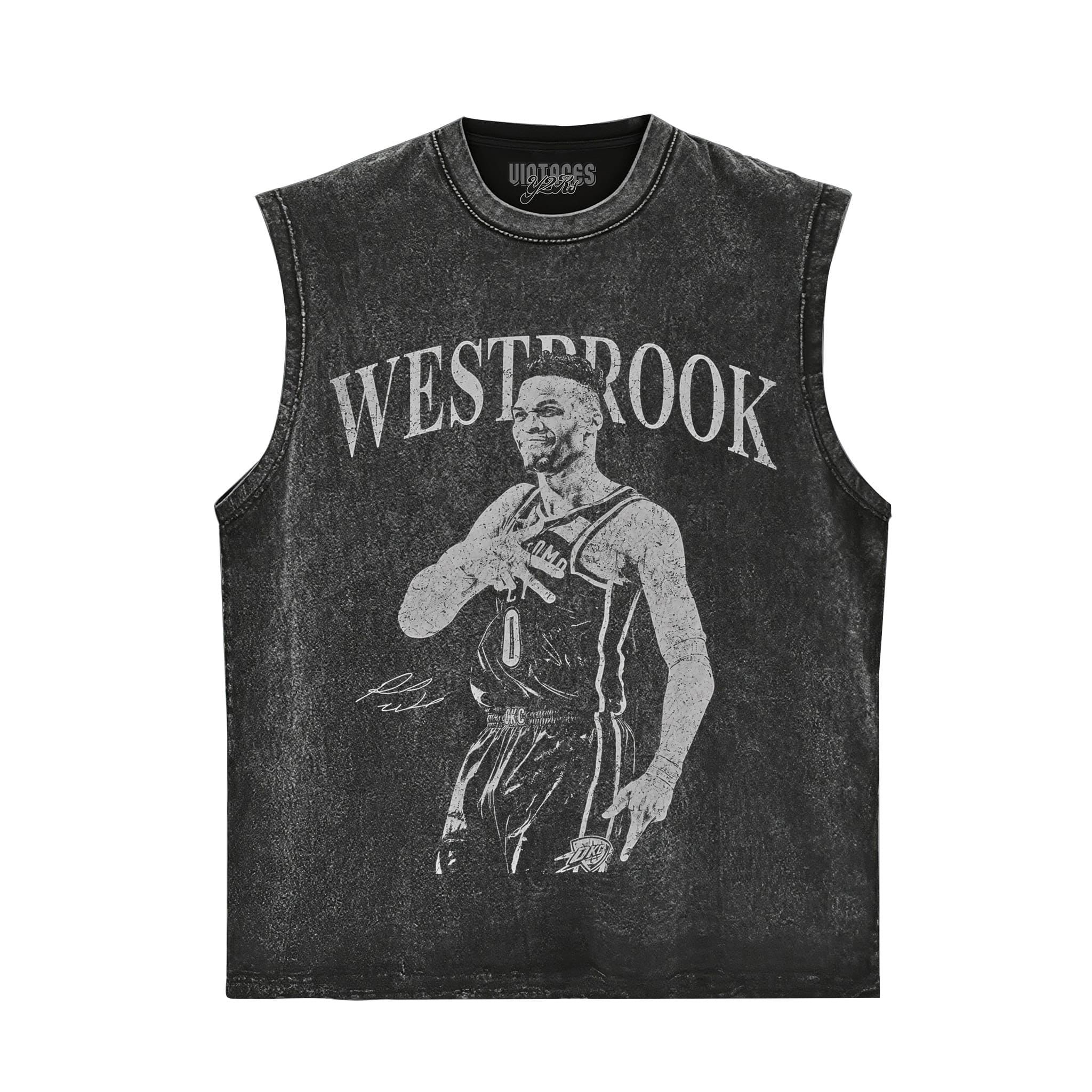 RUSSELL WESTBROOK TRIPLE DOUBLE VINTAGE TANK TOP & TEE & LONG SLEEVE & LAYERED LS & HOODIE