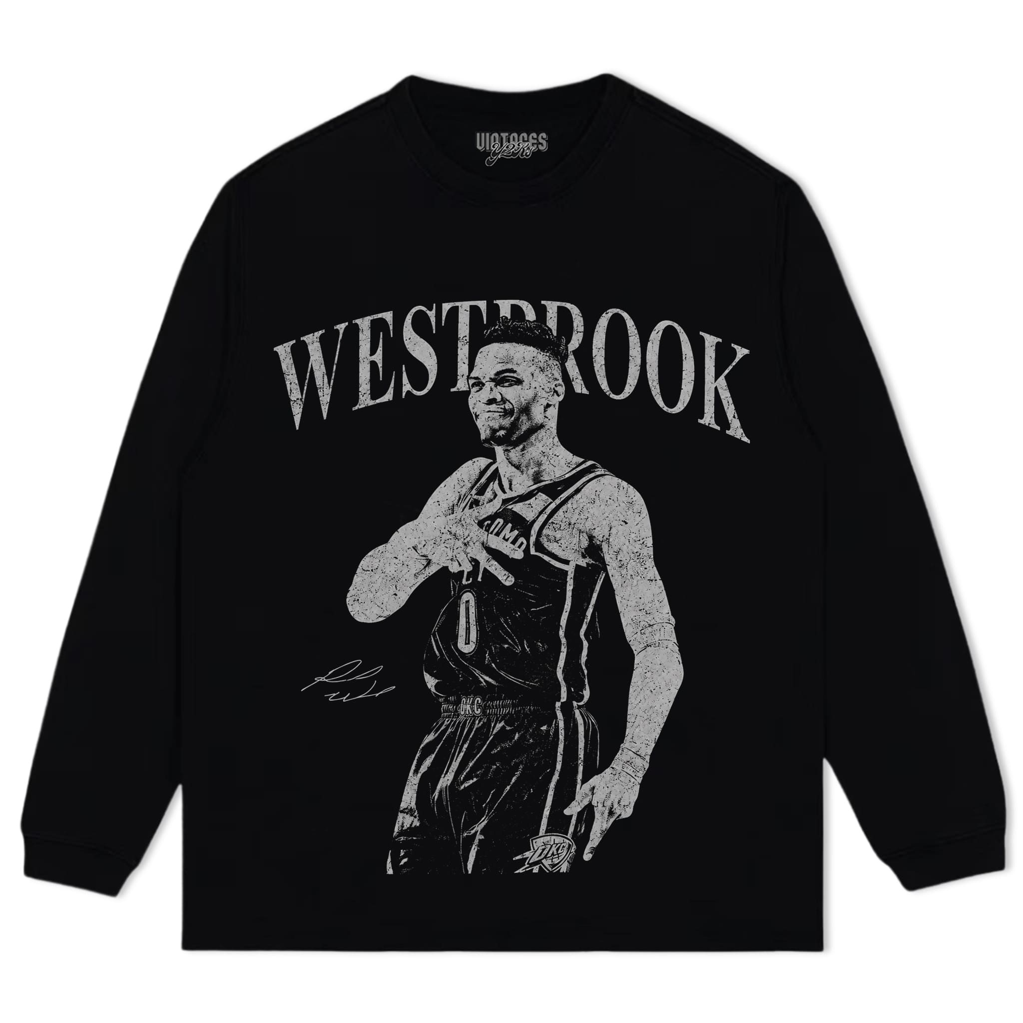 RUSSELL WESTBROOK TRIPLE DOUBLE VINTAGE TANK TOP & TEE & LONG SLEEVE & LAYERED LS & HOODIE