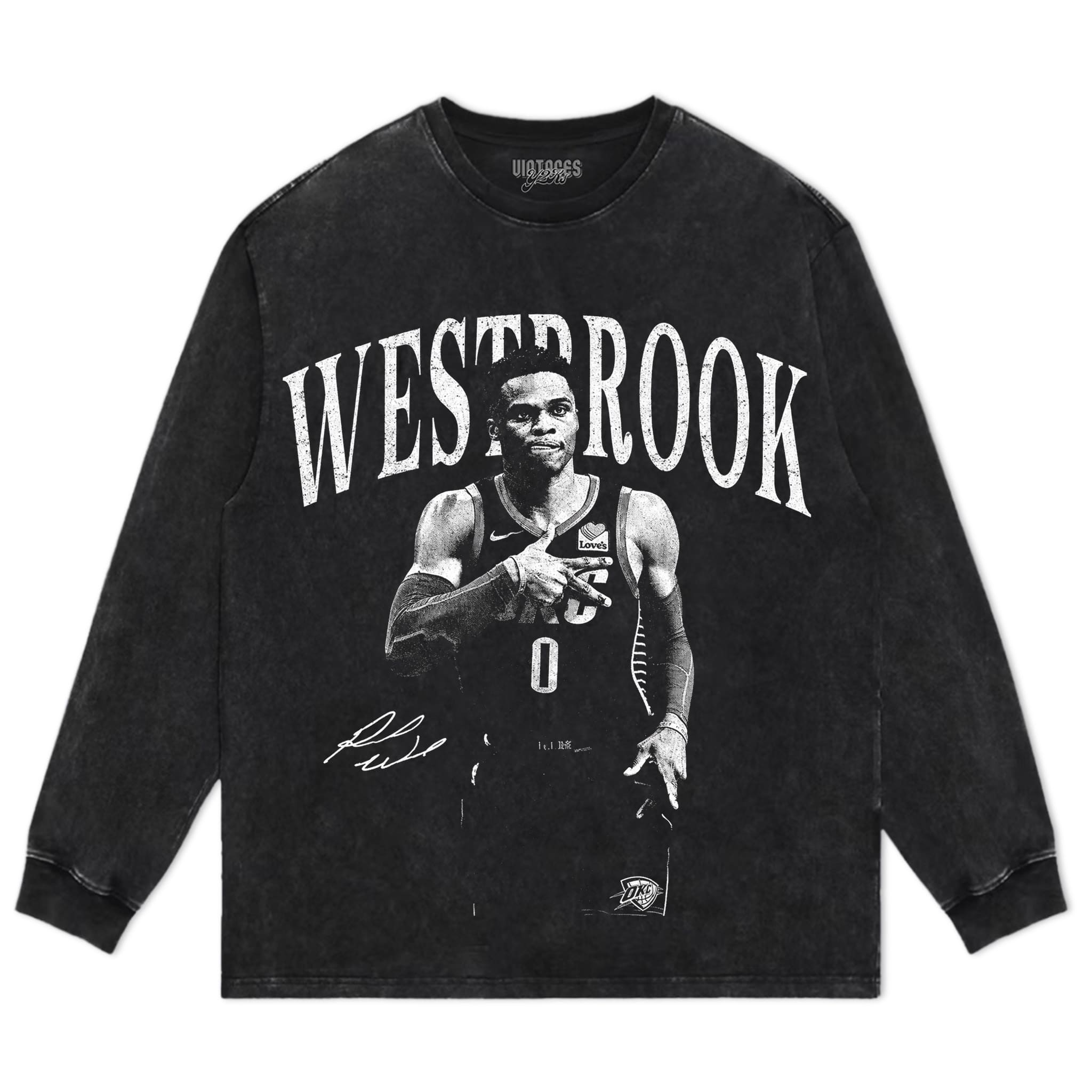 RUSSELL WESTBROOK V2 VINTAGE TANK TOP & TEE & LONG SLEEVE & LAYERED LS & HOODIE