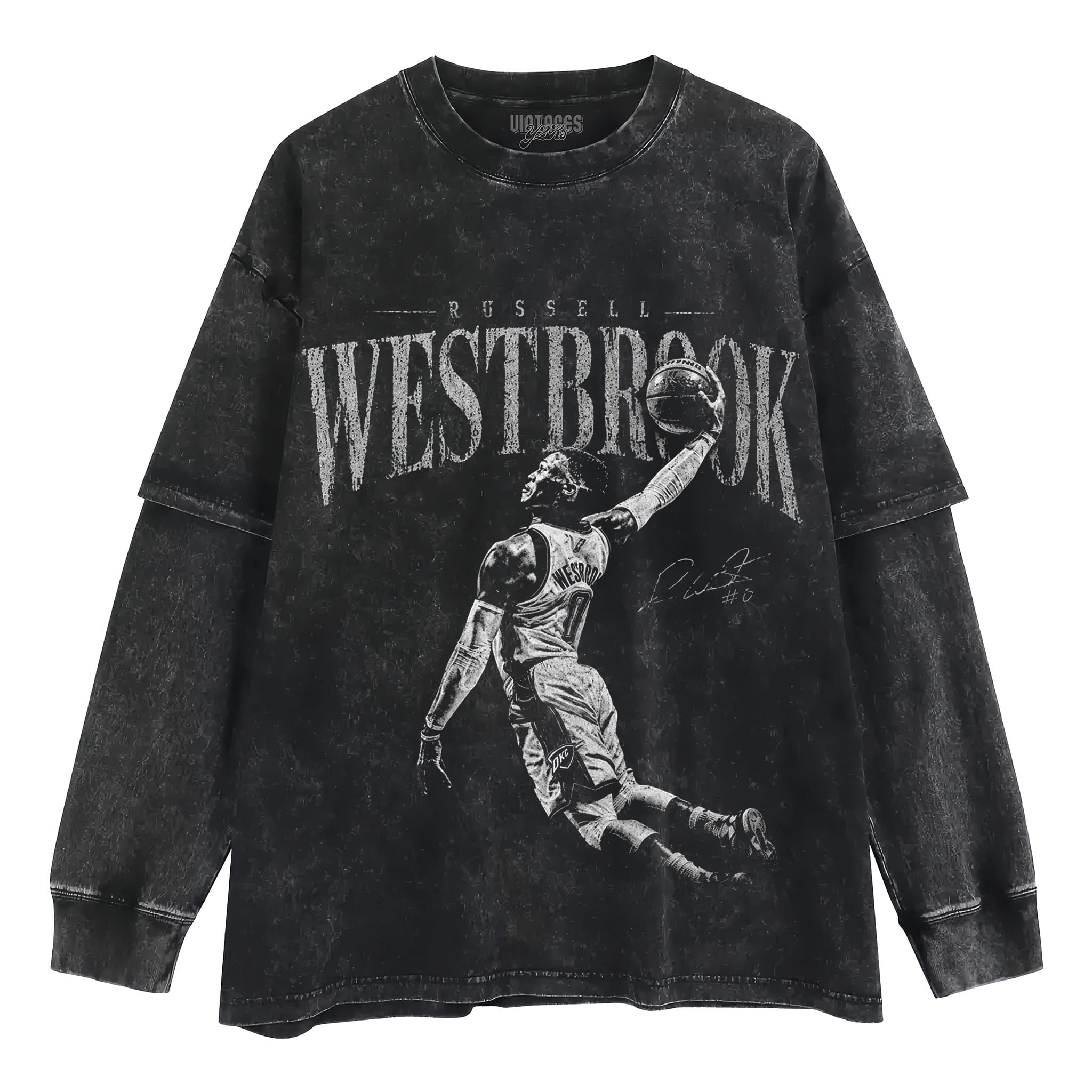 RUSSELL WESTBROOK VINTAGE TANK TOP & TEE & LONG SLEEVE & LAYERED LS & HOODIE