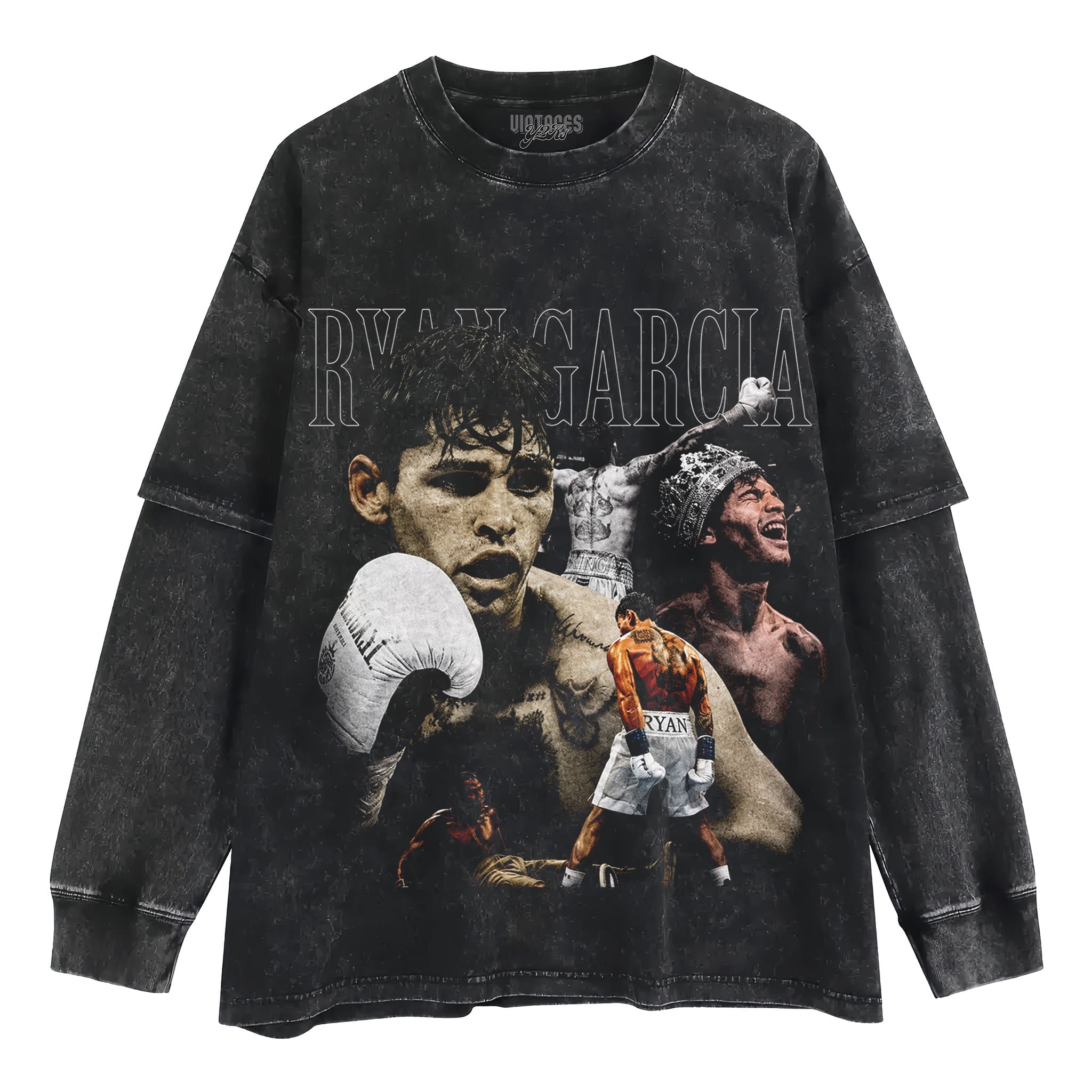 RYAN GARCIA VINTAGE BOXING V2 TANK TOP & TEE & LONG SLEEVE & LAYERED LS & HOODIE