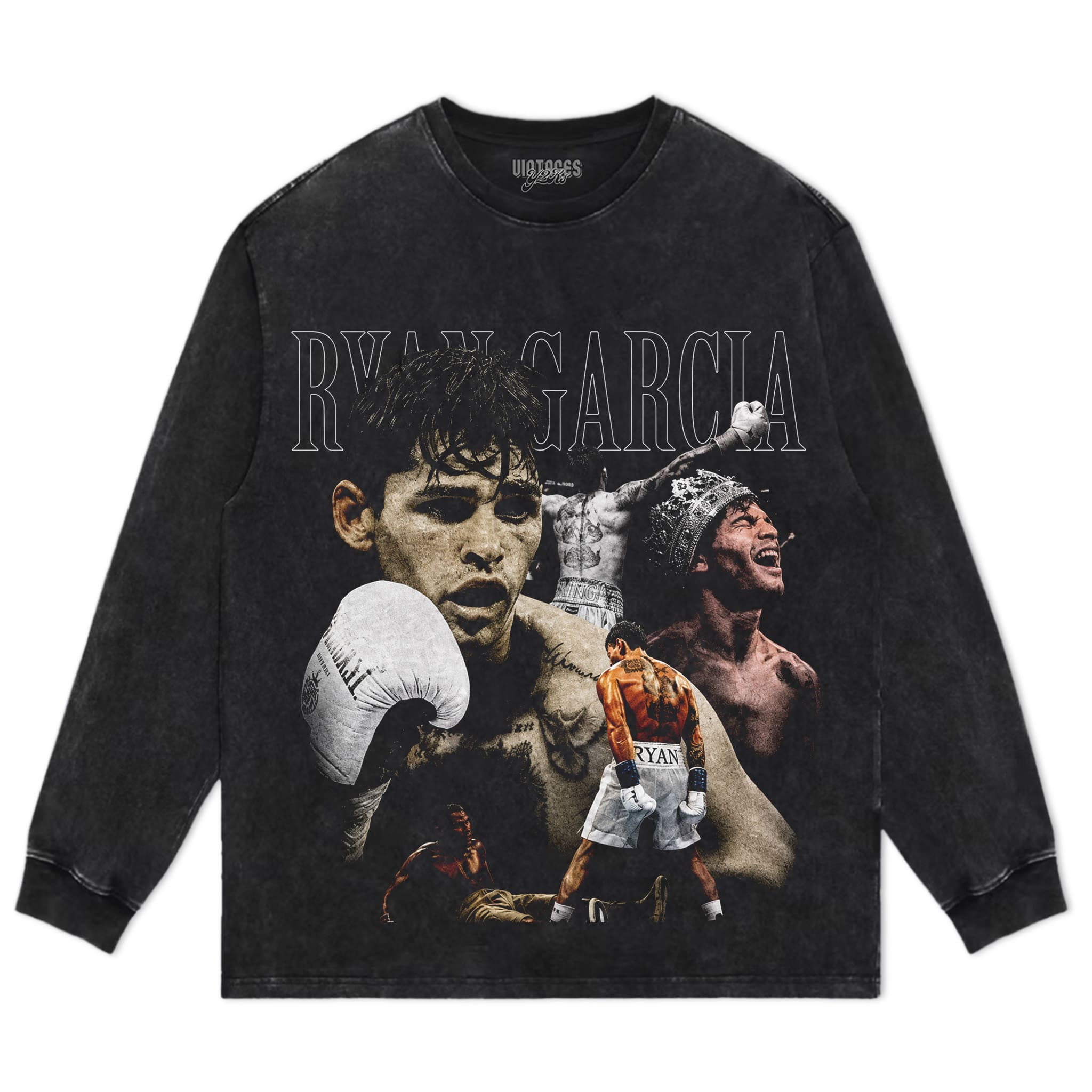 RYAN GARCIA VINTAGE BOXING V2 TANK TOP & TEE & LONG SLEEVE & LAYERED LS & HOODIE