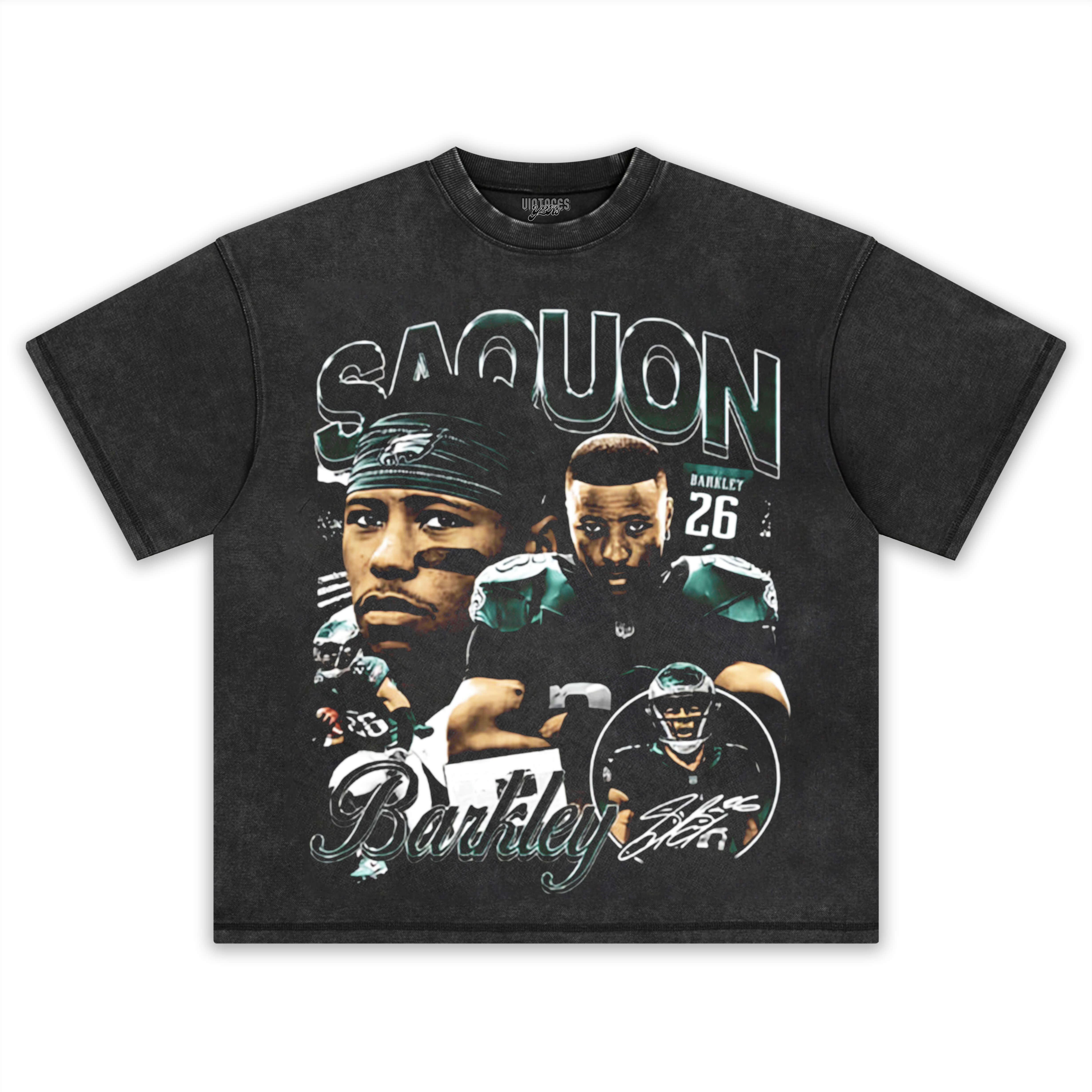 SAQUON BARKLEY VINTAGE TEE & LS & HOODIE