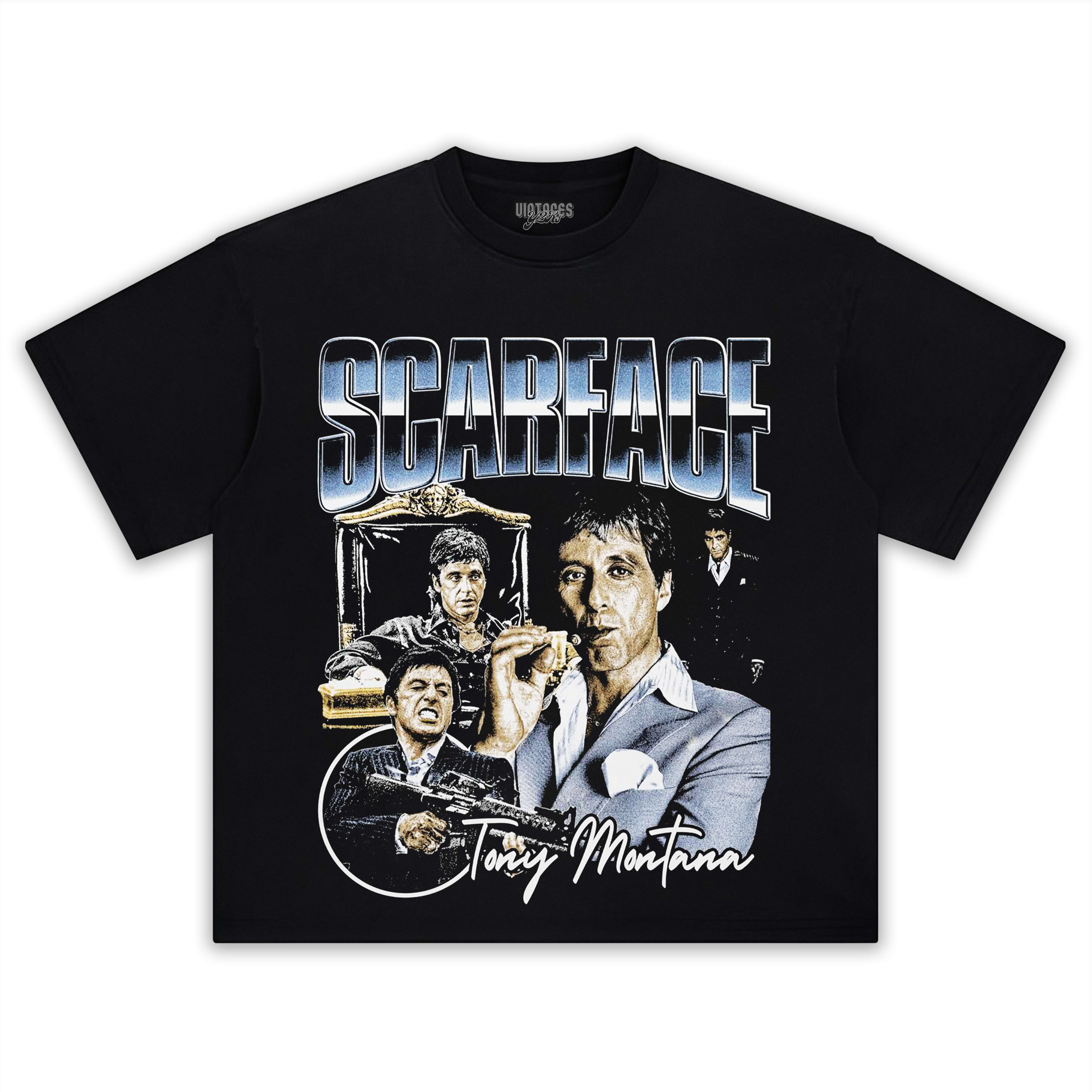 SCARFACE & THE WORLD IS YOURS V4 TEE & LS & HOODIE