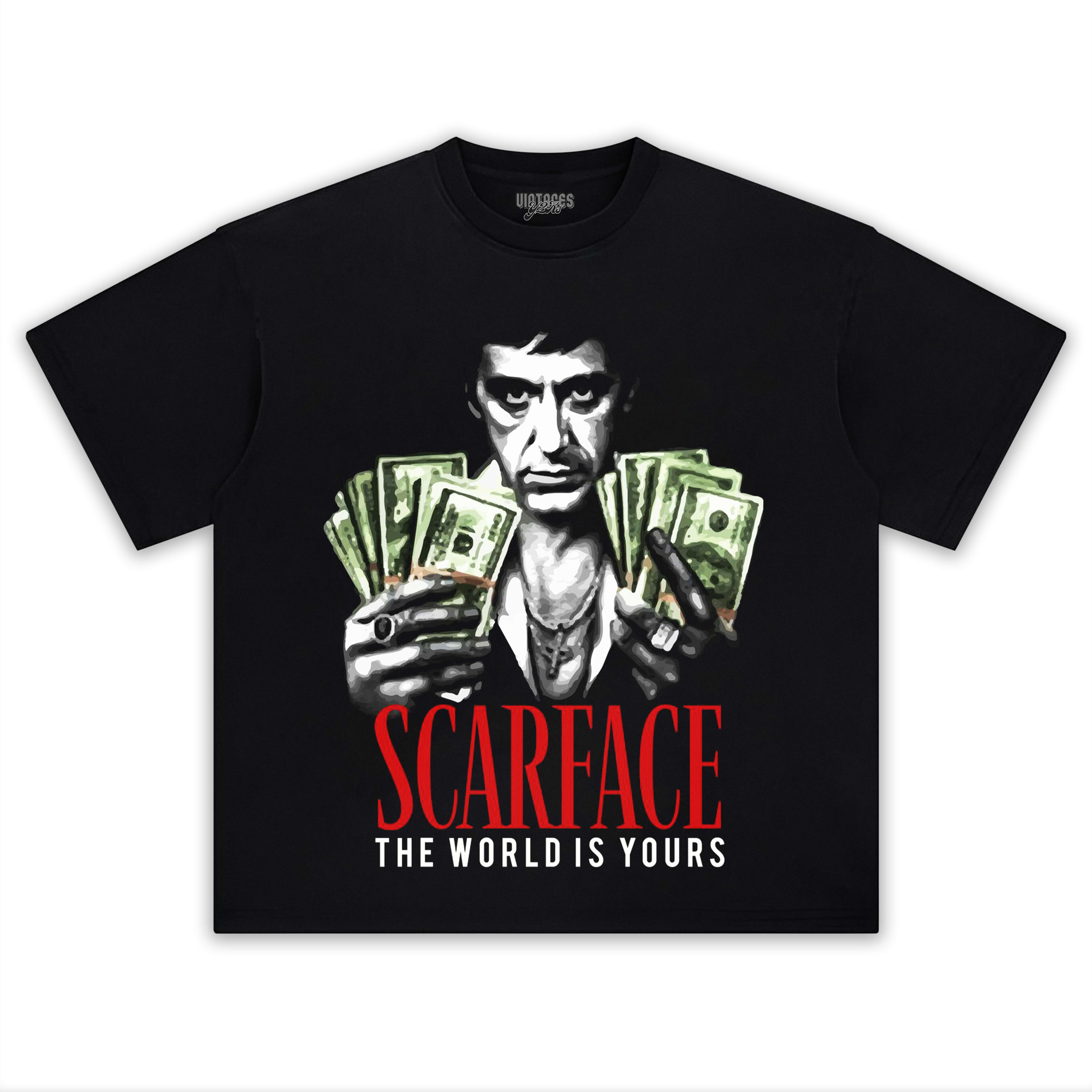 SCARFACE THE WORLD IS YOURS TEE & LS & HOODIE