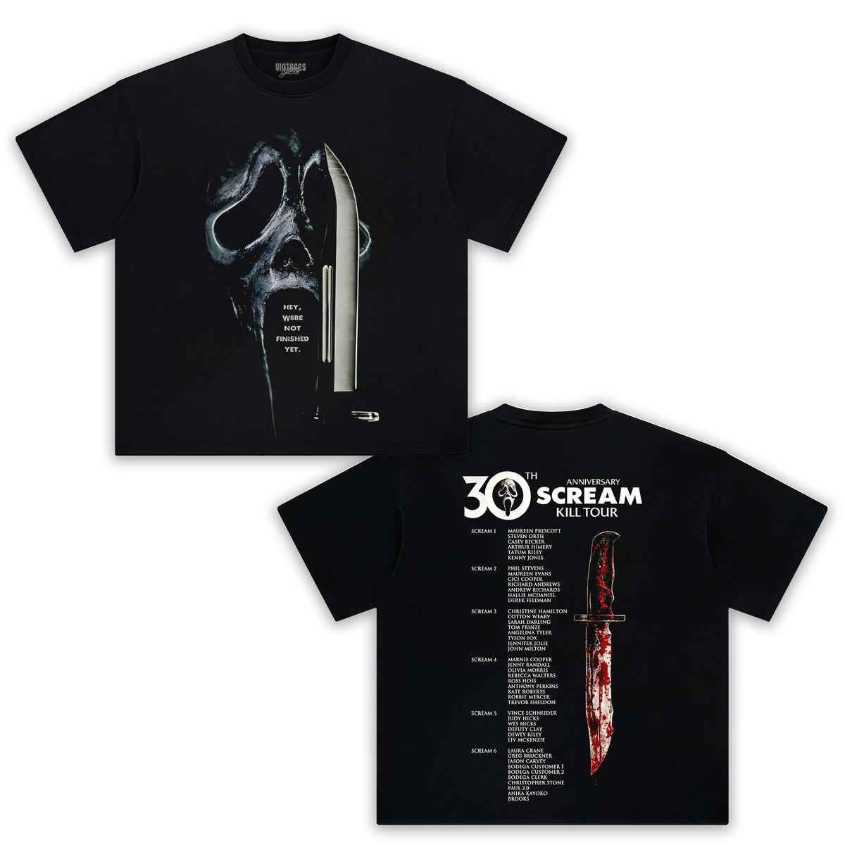 SCREAM 30TH ANNIVERSARY KILL TOUR V3 TEE