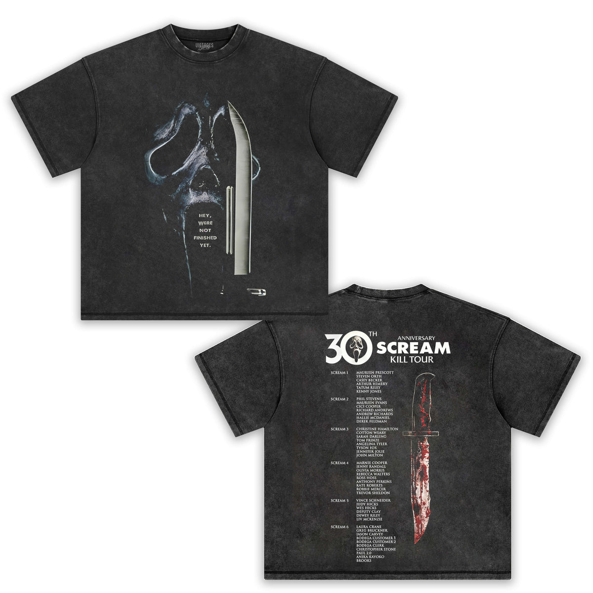 SCREAM 30TH ANNIVERSARY KILL TOUR V3 TEE
