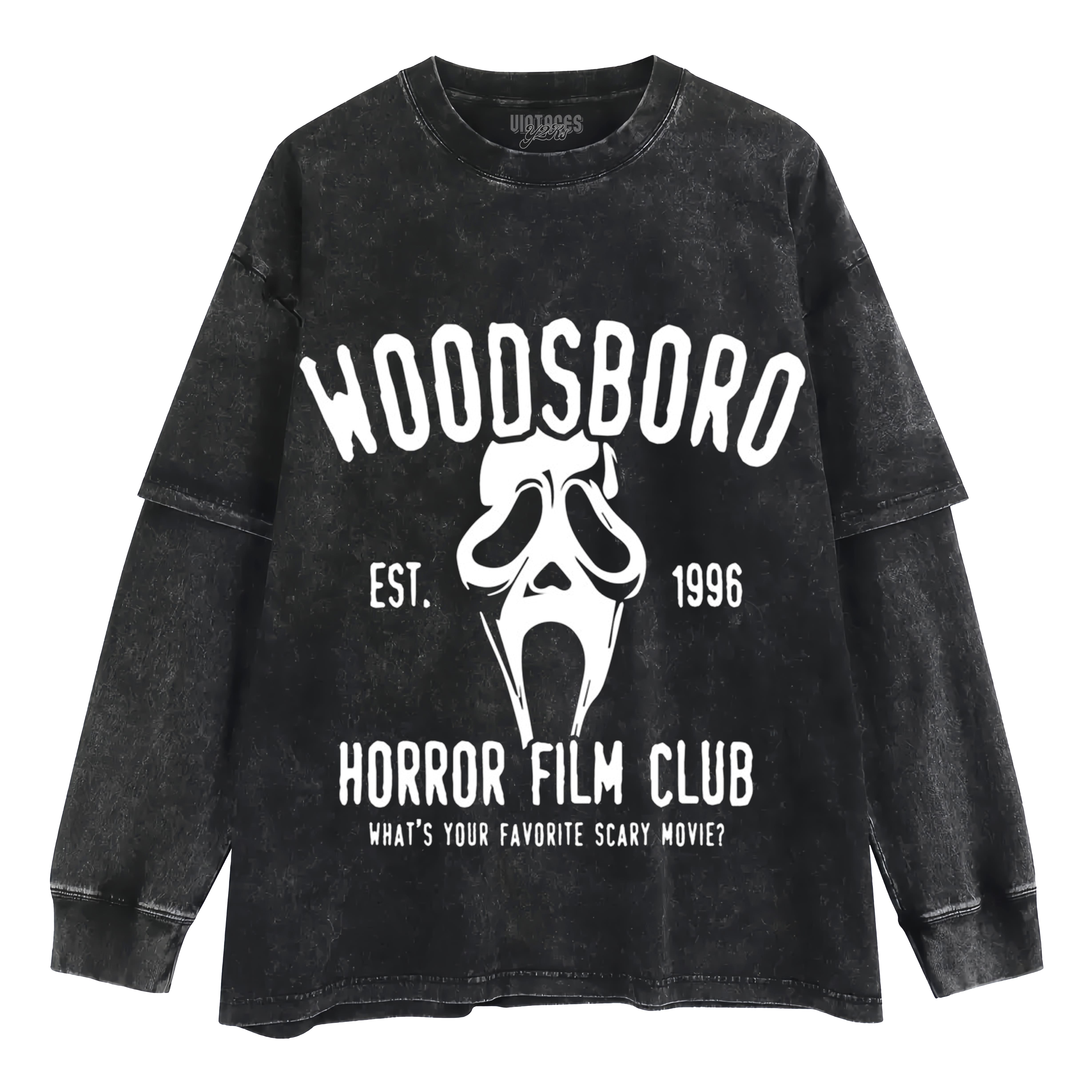SCREAM 7 - WOODSBORO HORROR FILM CLUB SCREAM LAYERED LONG SLEEVE