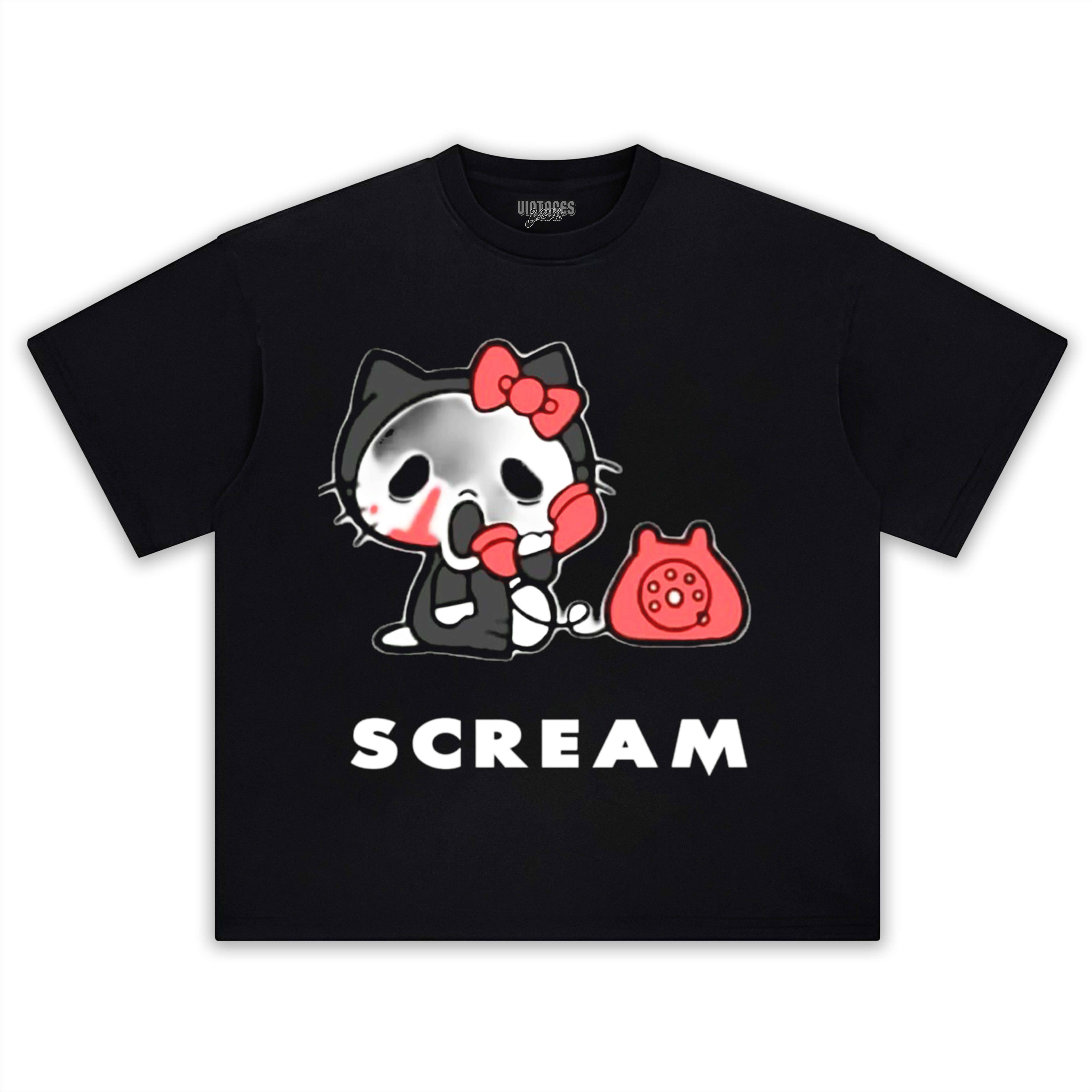 SCREAM & HELLO KITTY TEE & LS & HOODIE