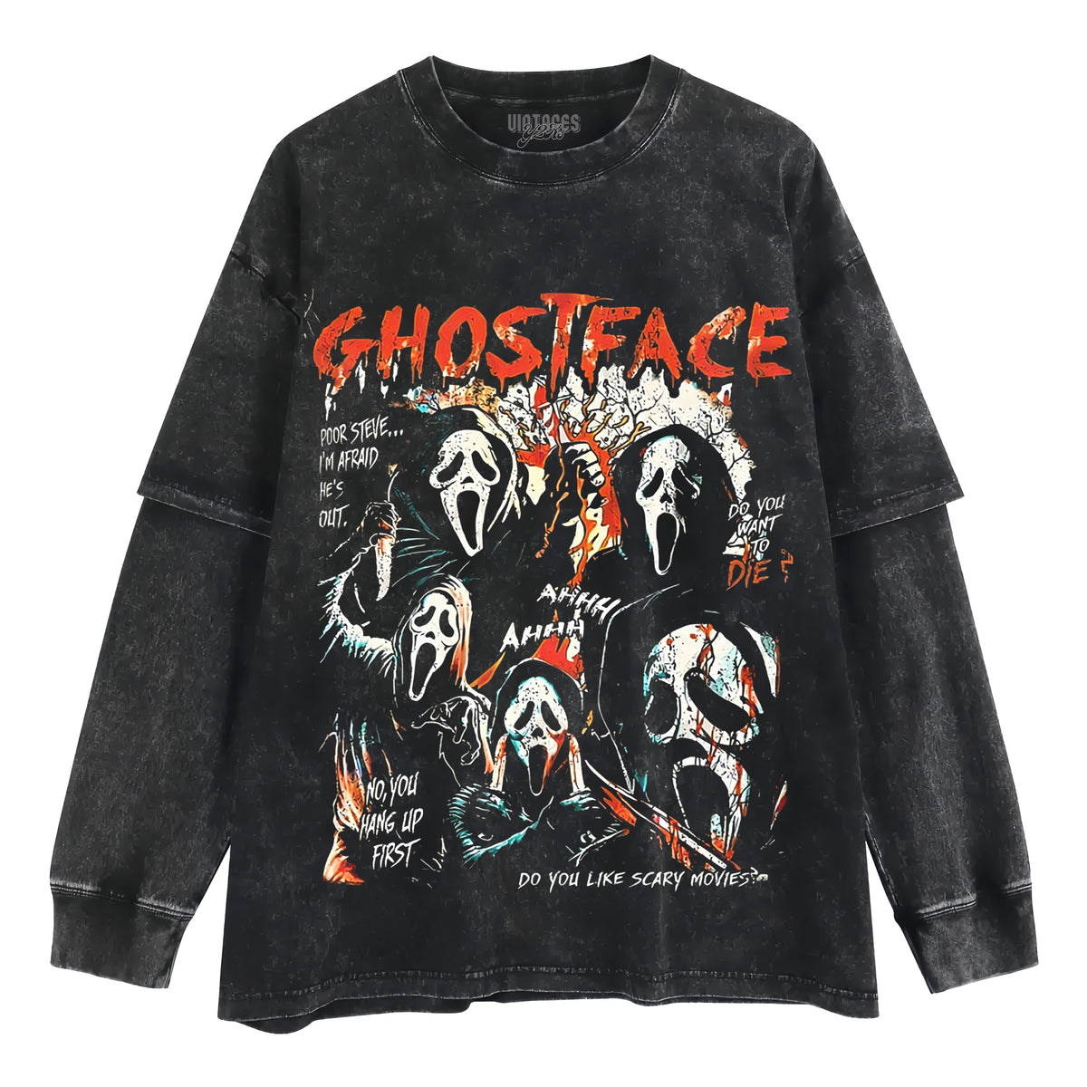 SCREAM SPLATTER LAYERED LONG SLEEVE