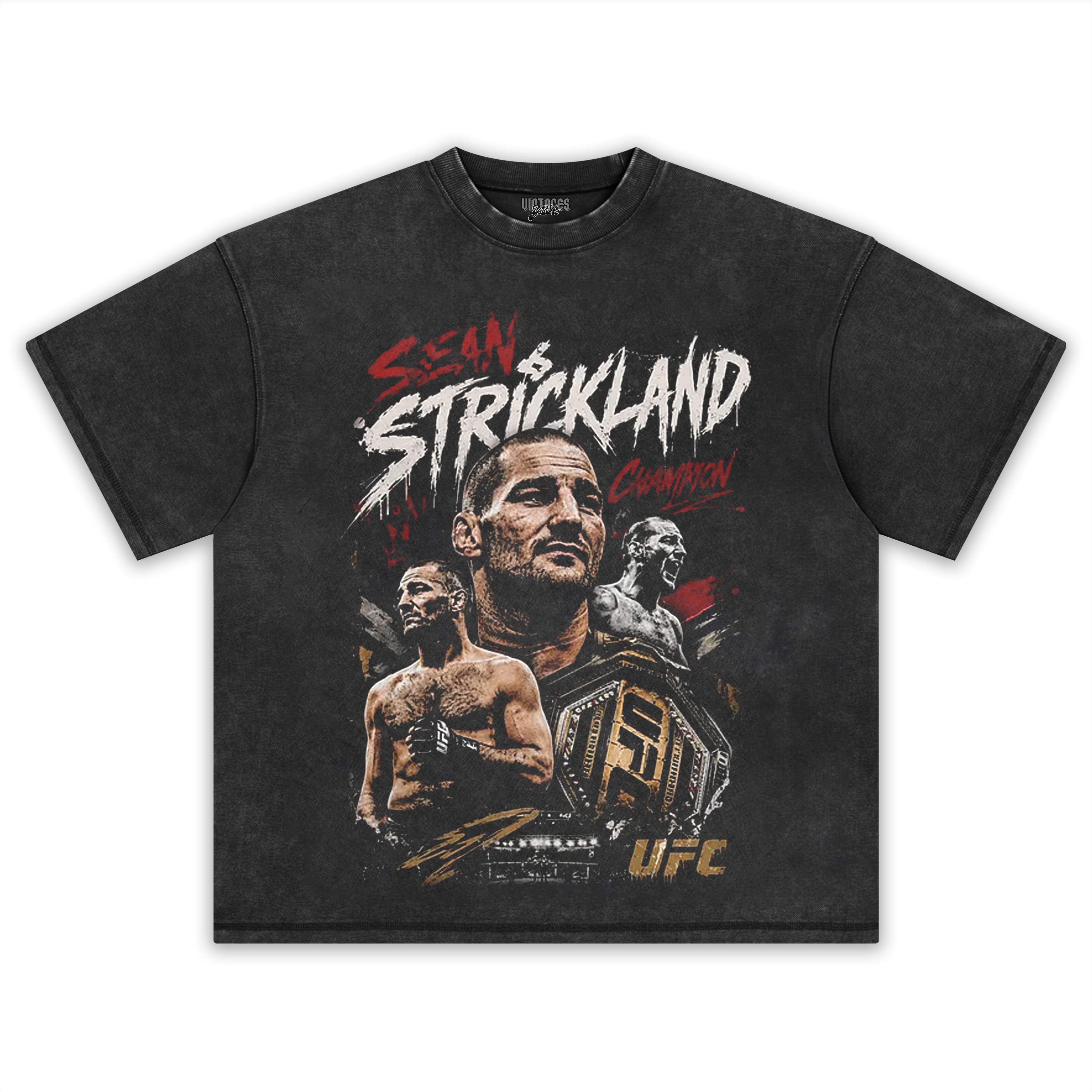 SEAN STRICKLAND CHAMPION V2 TANK TOP & TEE & LONG SLEEVE & LAYERED LS & HOODIE