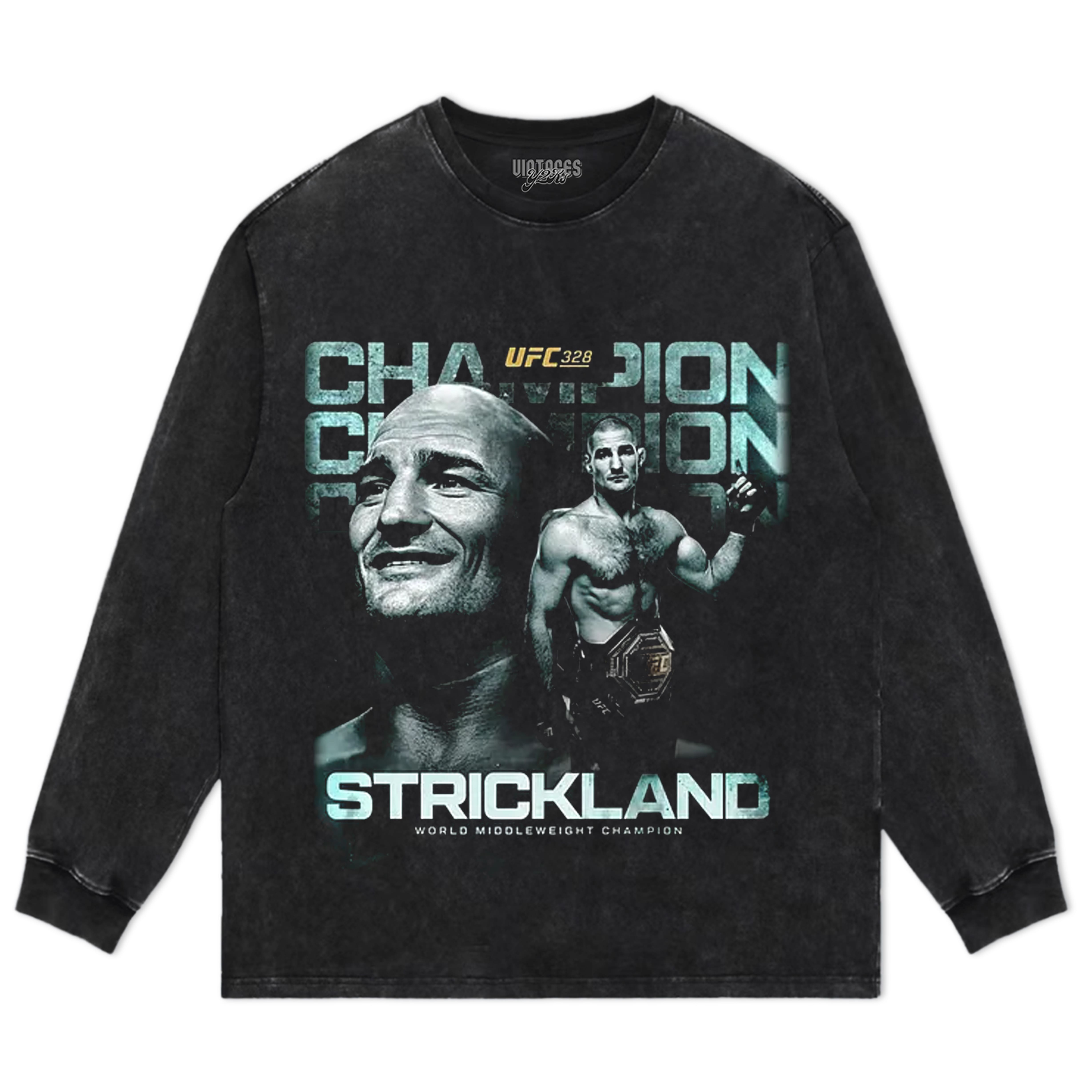 SEAN STRICKLAND CHAMPION V4 TANK TOP & TEE & LONG SLEEVE & LAYERED LS & HOODIE