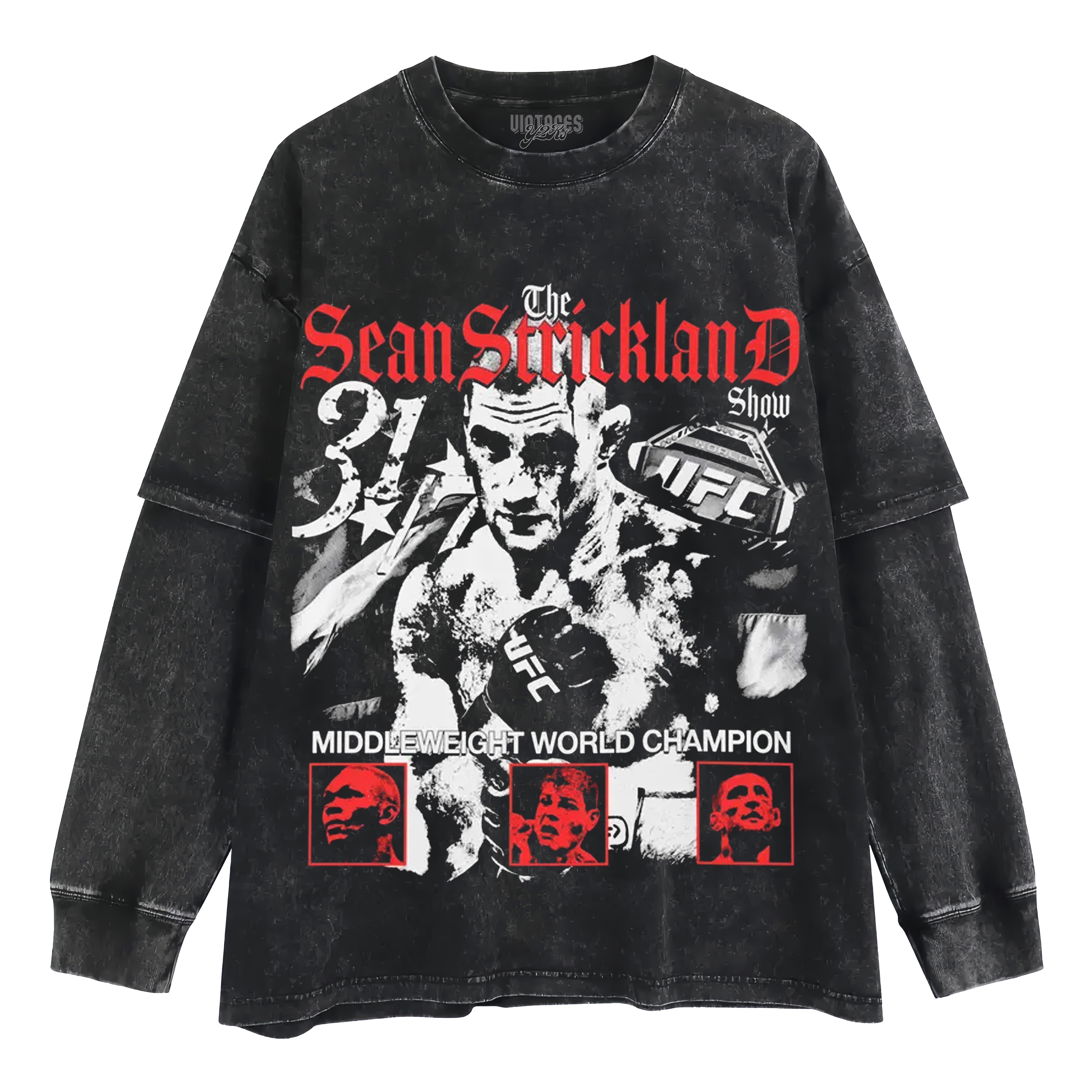 SEAN STRICKLAND FIGHTER TANK TOP & TEE & LONG SLEEVE & LAYERED LS & HOODIE