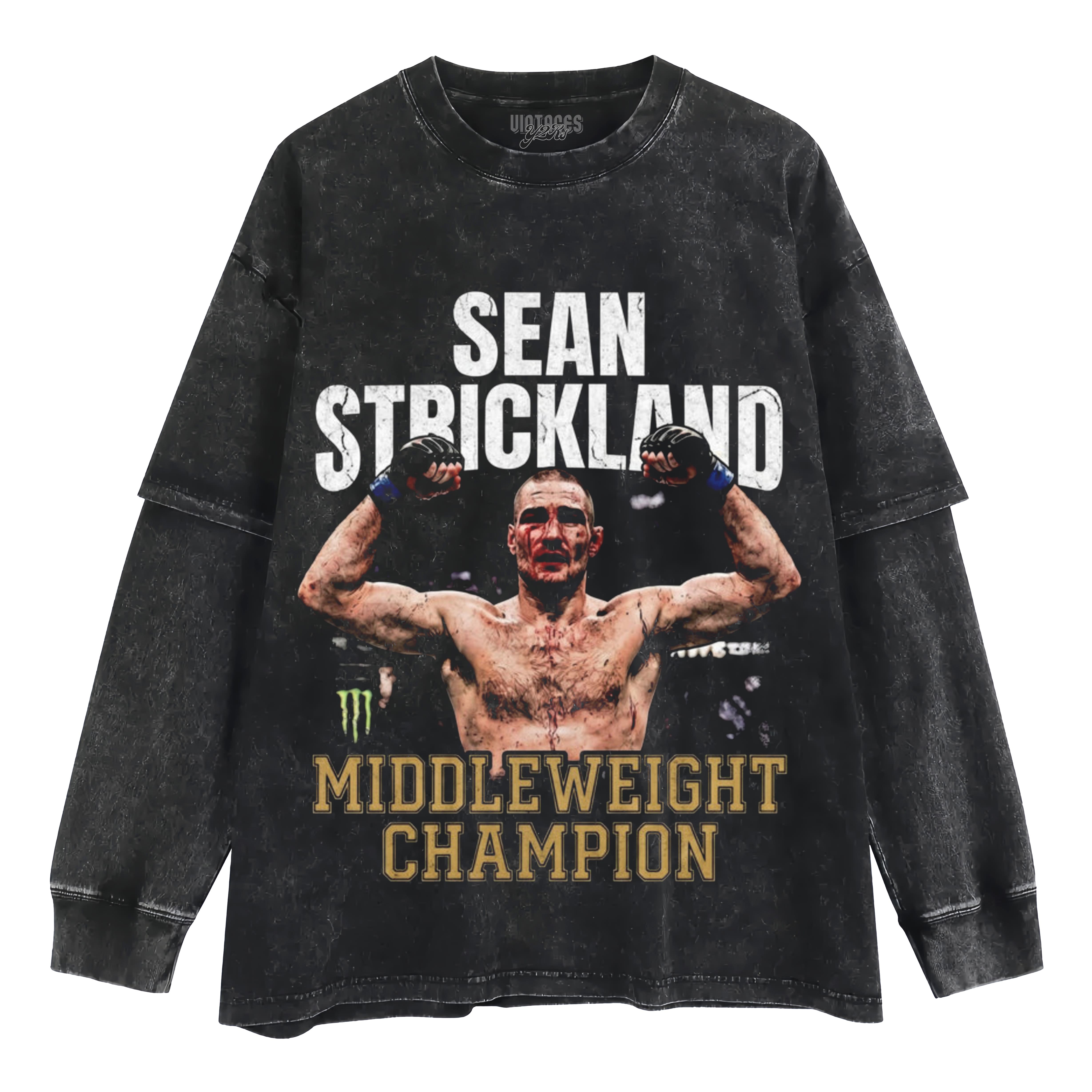 SEAN STRICKLAND MIDDLEWEIGHT CHAMPION TANK TOP & TEE & LONG SLEEVE & LAYERED LS & HOODIE