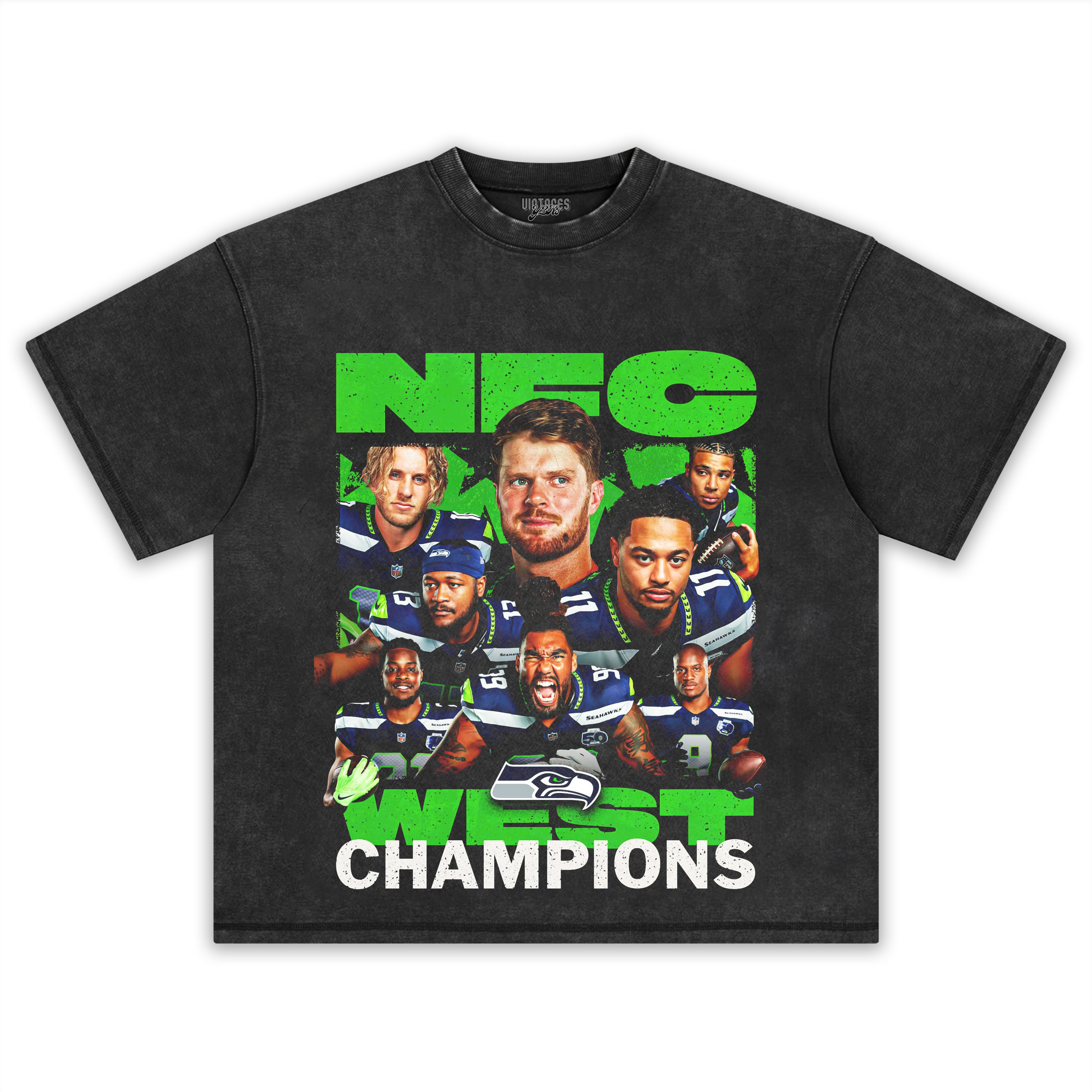 SEATTLE SEAHAWKS WINNING THE NFC WEST TEE & LS & HOODIE