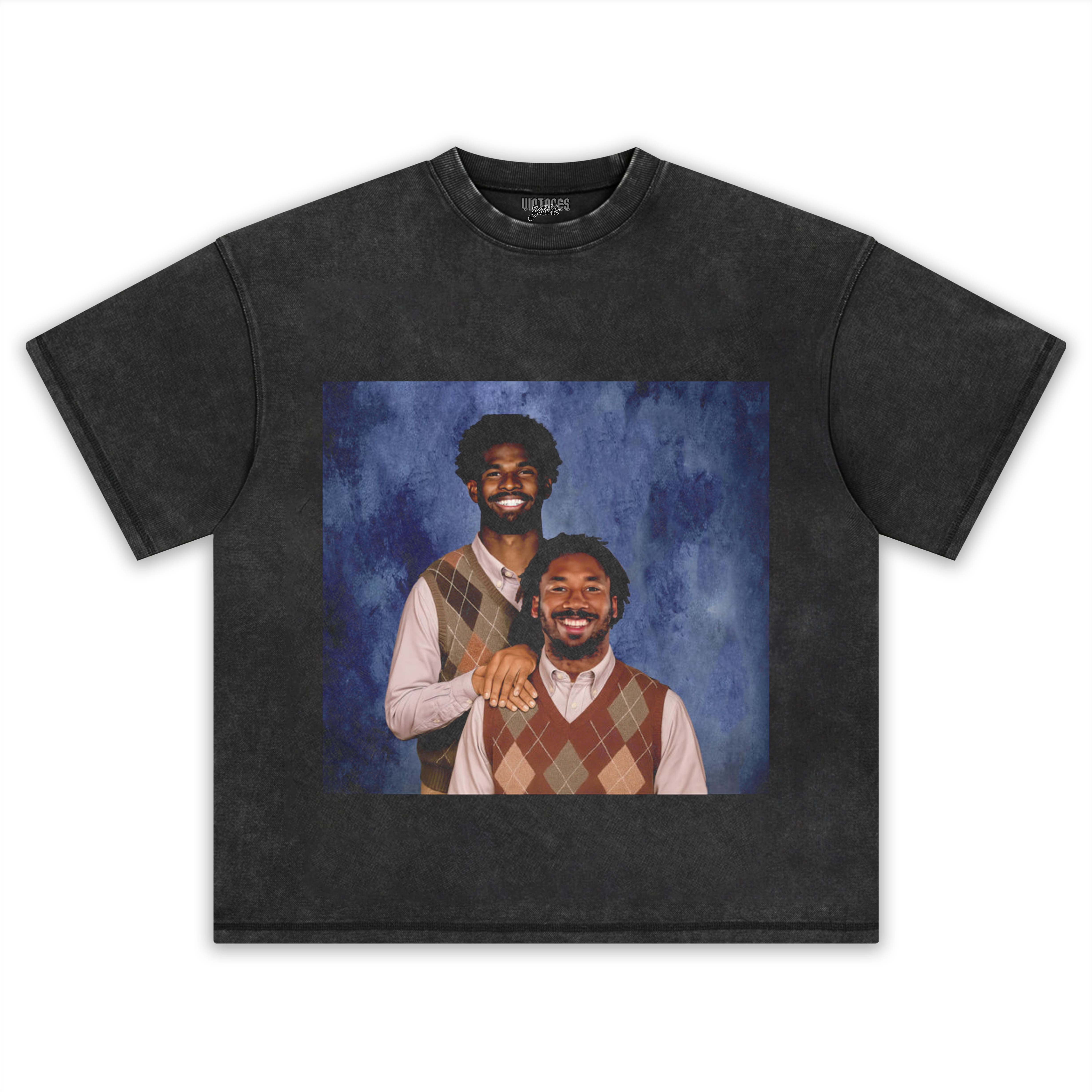 SHEDEUR SANDERS & MYLES GARRETT CLEVELAND STEP BROS TEE & LS & HOODIE