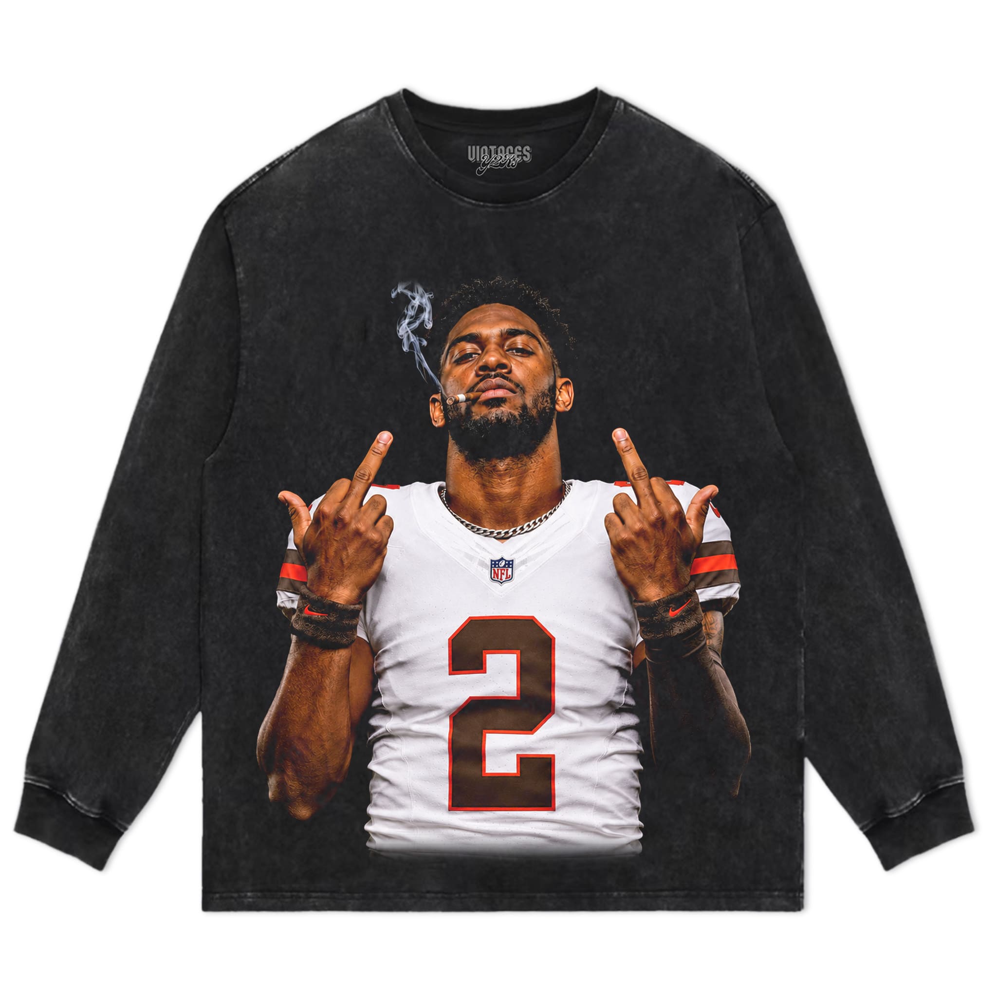 SHEDEUR SANDERS - MIDDLE FINGER TANK TOP & TEE & LONG SLEEVE & LAYERED LS & HOODIE