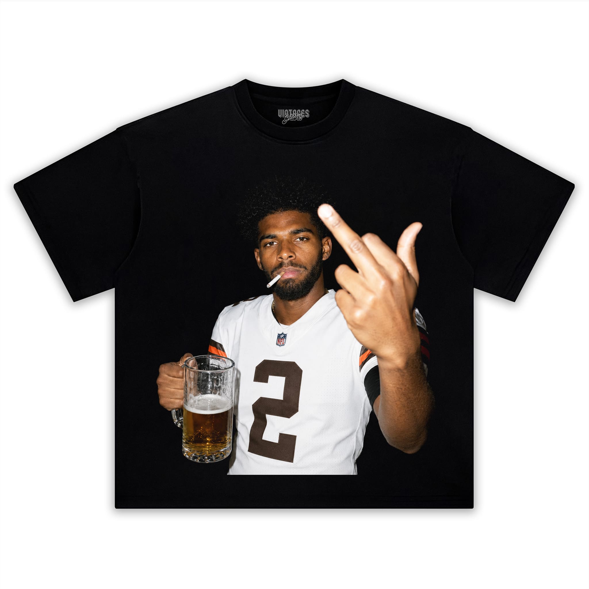 SHEDEUR SANDERS - MIDDLE FINGER V2 TANK TOP & TEE & LONG SLEEVE & LAYERED LS & HOODIE