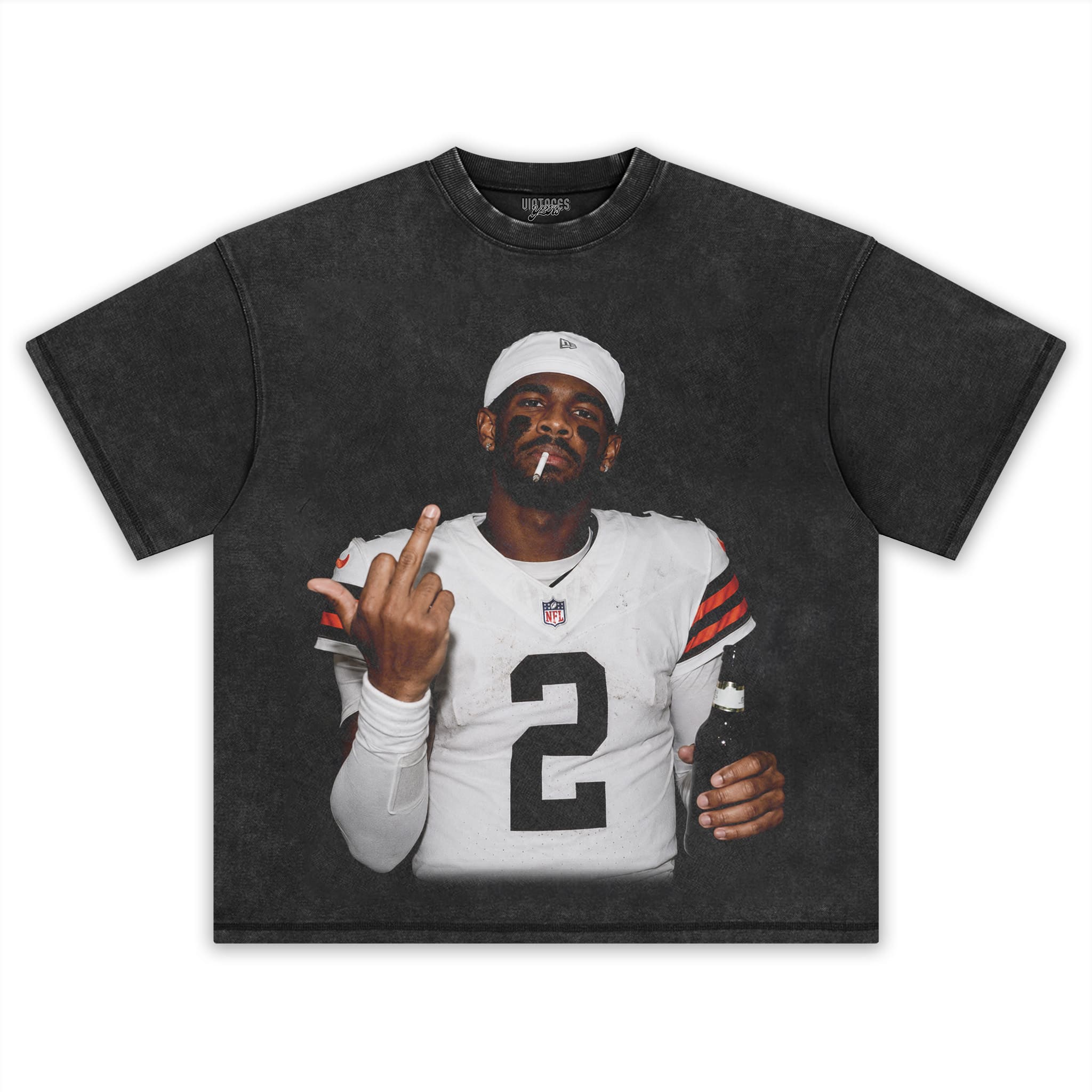 SHEDEUR SANDERS - MIDDLE FINGER V3 TANK TOP & TEE & LONG SLEEVE & LAYERED LS & HOODIE