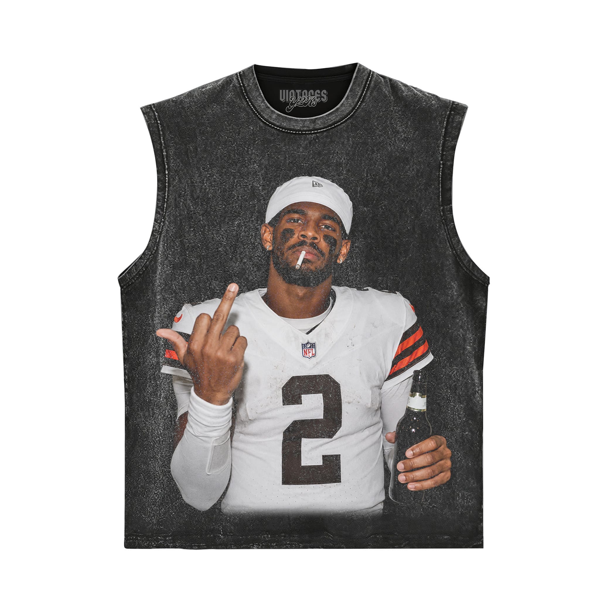 SHEDEUR SANDERS - MIDDLE FINGER V3 TANK TOP & TEE & LONG SLEEVE & LAYERED LS & HOODIE