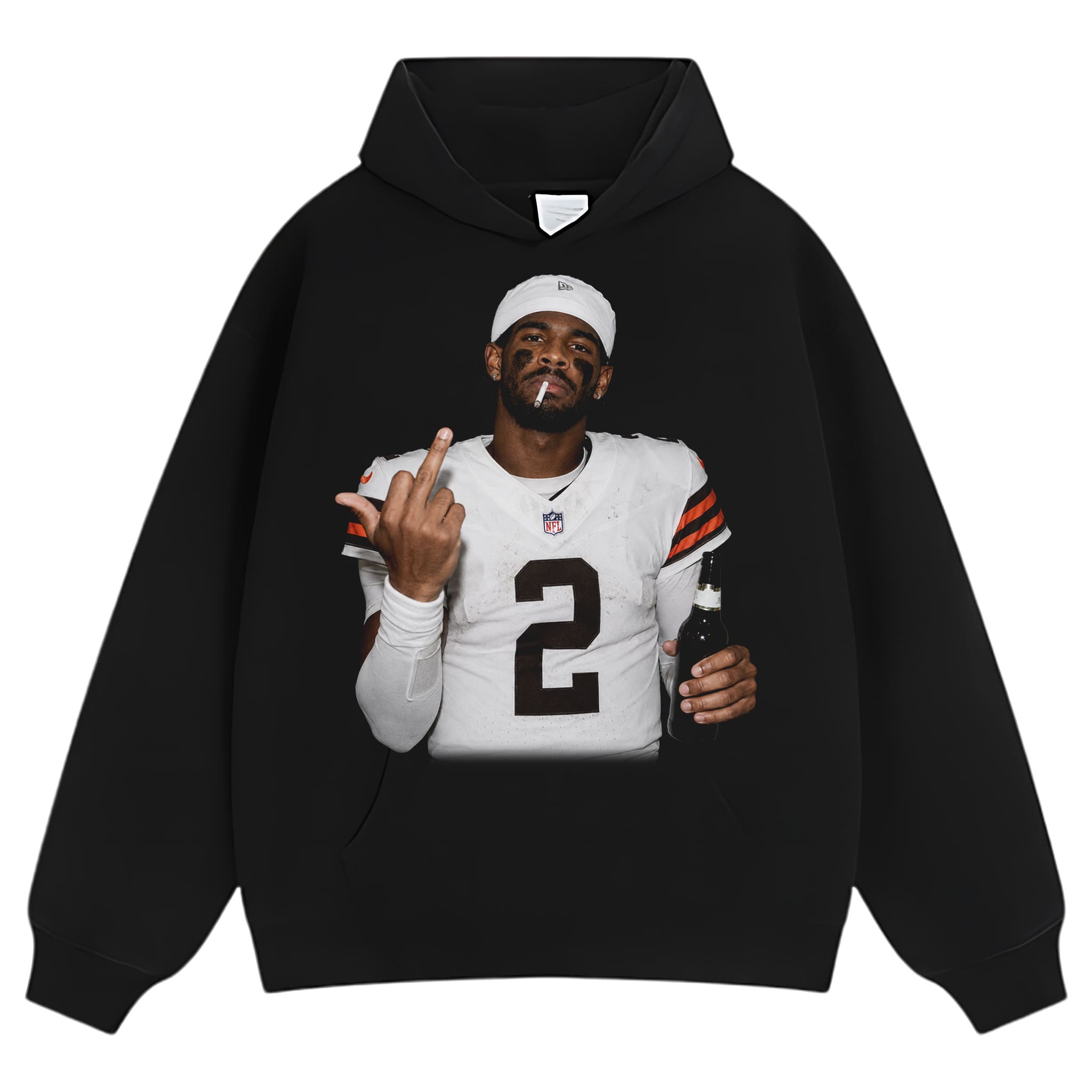 SHEDEUR SANDERS - MIDDLE FINGER V3 TANK TOP & TEE & LONG SLEEVE & LAYERED LS & HOODIE
