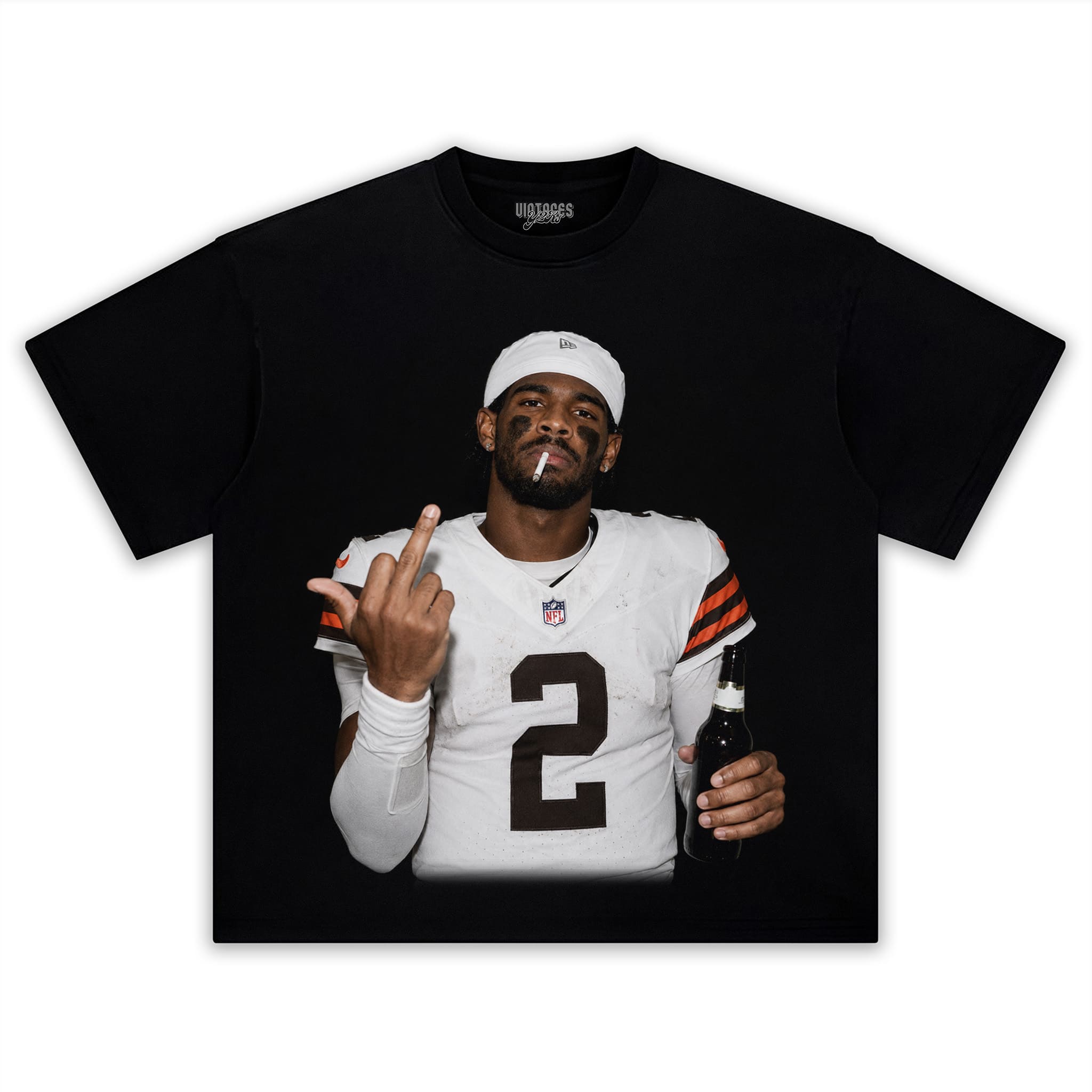 SHEDEUR SANDERS - MIDDLE FINGER V3 TANK TOP & TEE & LONG SLEEVE & LAYERED LS & HOODIE
