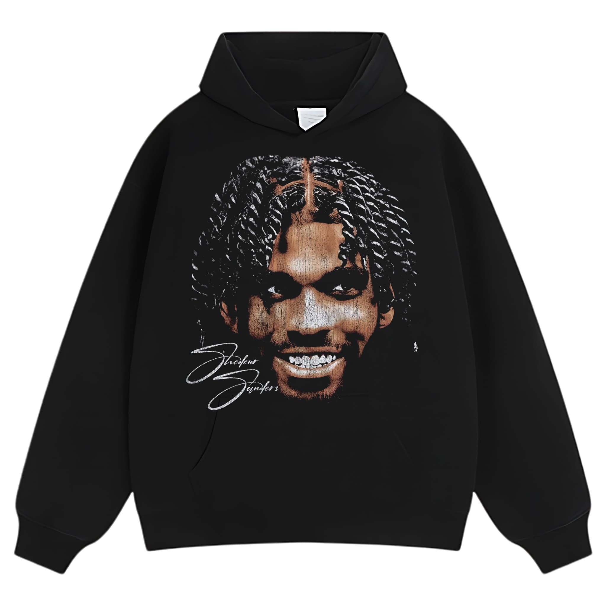 SHEDEUR SANDERS BIG FACE GRUNGE TANK TOP & TEE & LONG SLEEVE & LAYERED LS & HOODIE