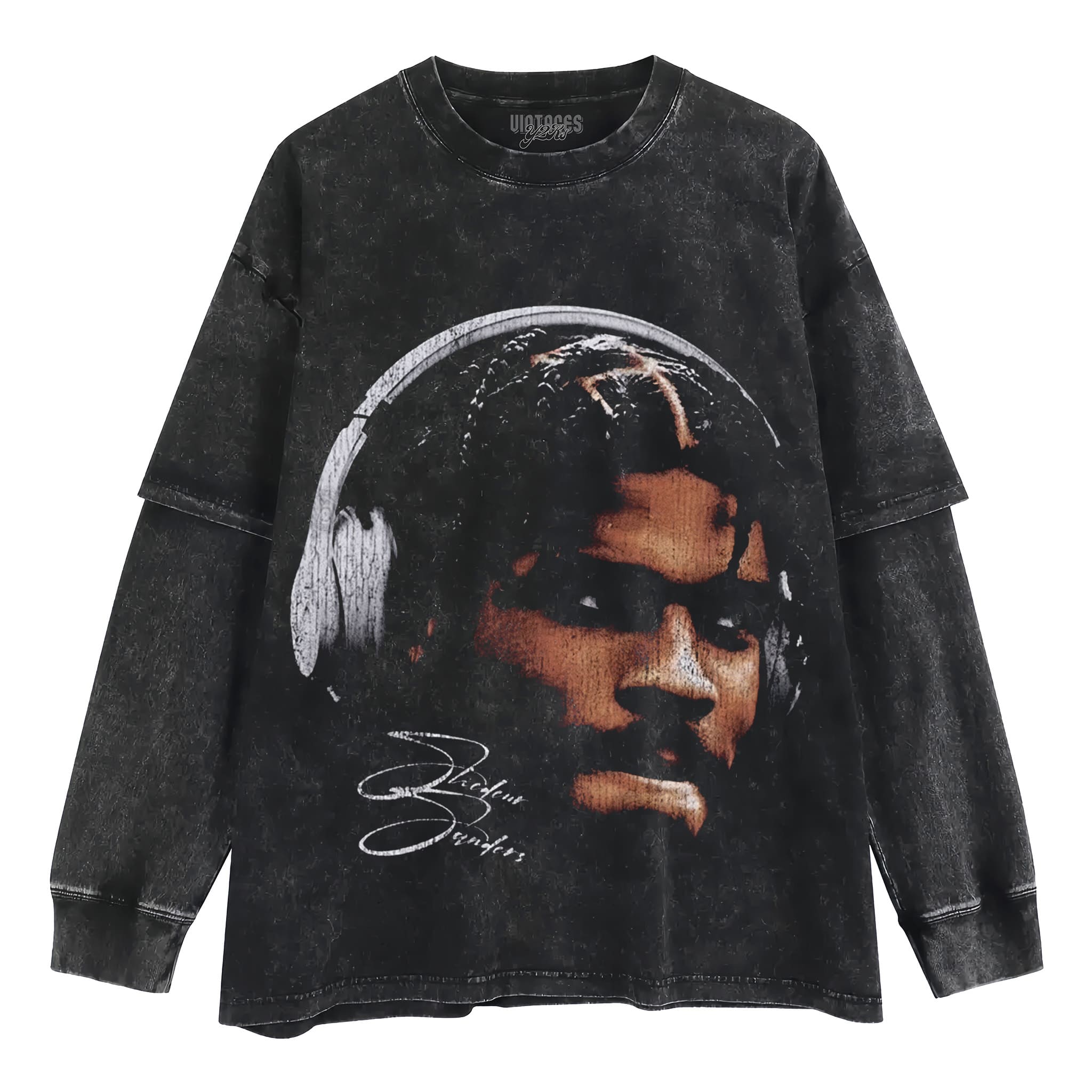 SHEDEUR SANDERS BIG FACE SIGNATURE TANK TOP & TEE & LONG SLEEVE & LAYERED LS & HOODIE