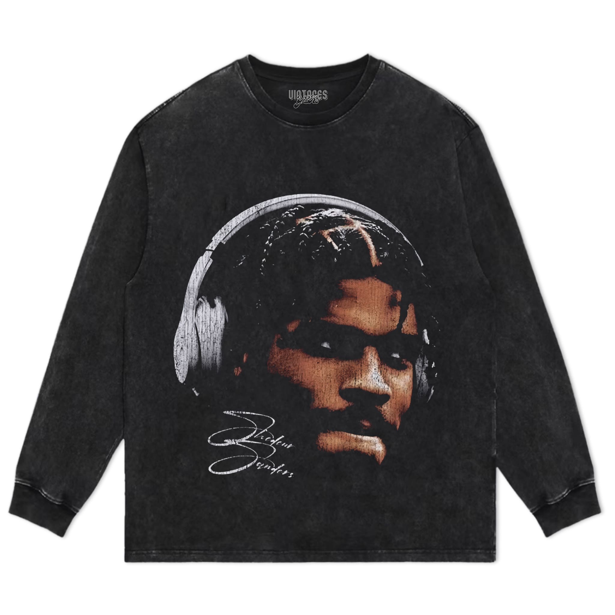 SHEDEUR SANDERS BIG FACE SIGNATURE TANK TOP & TEE & LONG SLEEVE & LAYERED LS & HOODIE