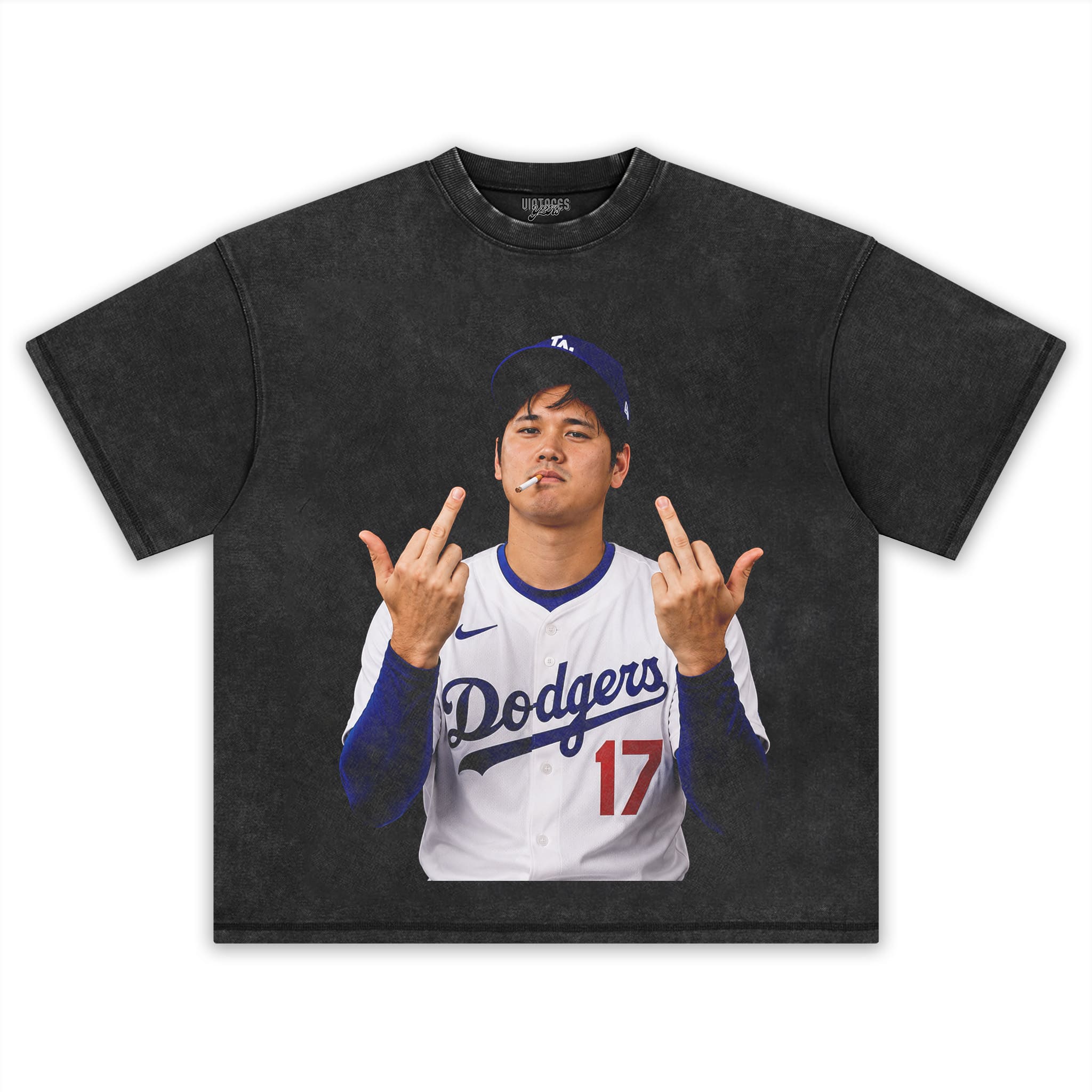 SHOHEI OHTANI MIDDLE FINGER TANK TOP & TEE & LONG SLEEVE & LAYERED LS & HOODIE