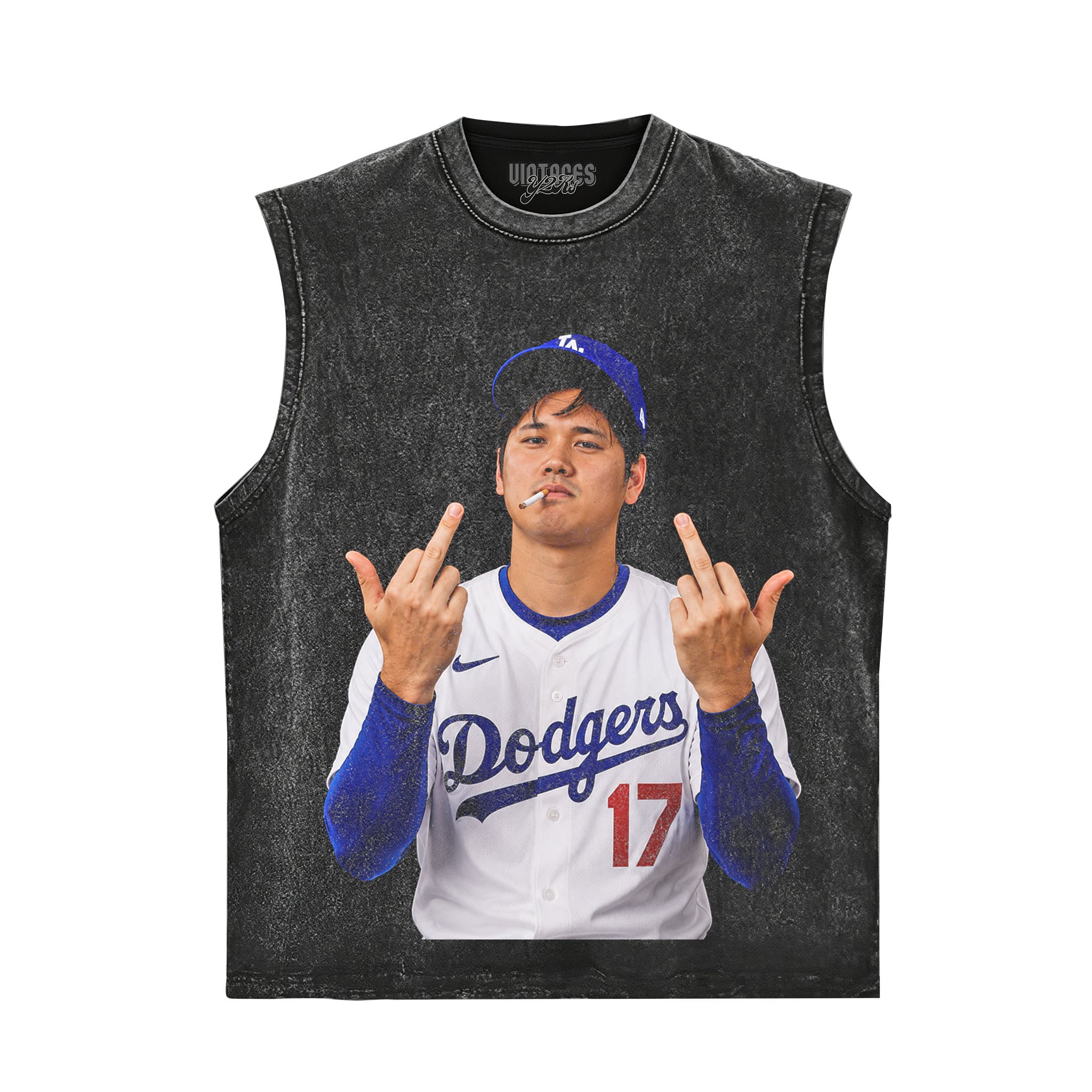 SHOHEI OHTANI MIDDLE FINGER TANK TOP & TEE & LONG SLEEVE & LAYERED LS & HOODIE