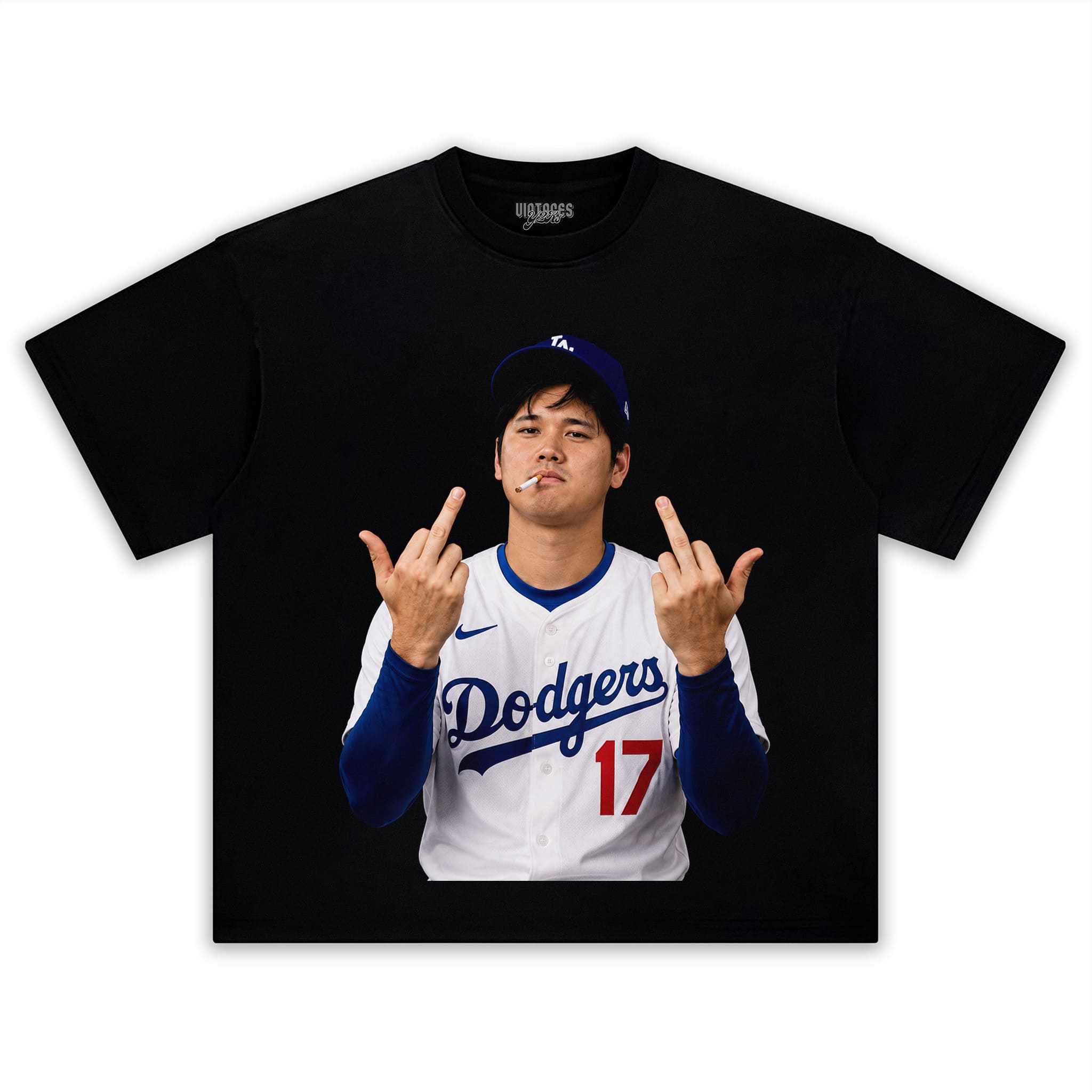 SHOHEI OHTANI MIDDLE FINGER TANK TOP & TEE & LONG SLEEVE & LAYERED LS & HOODIE