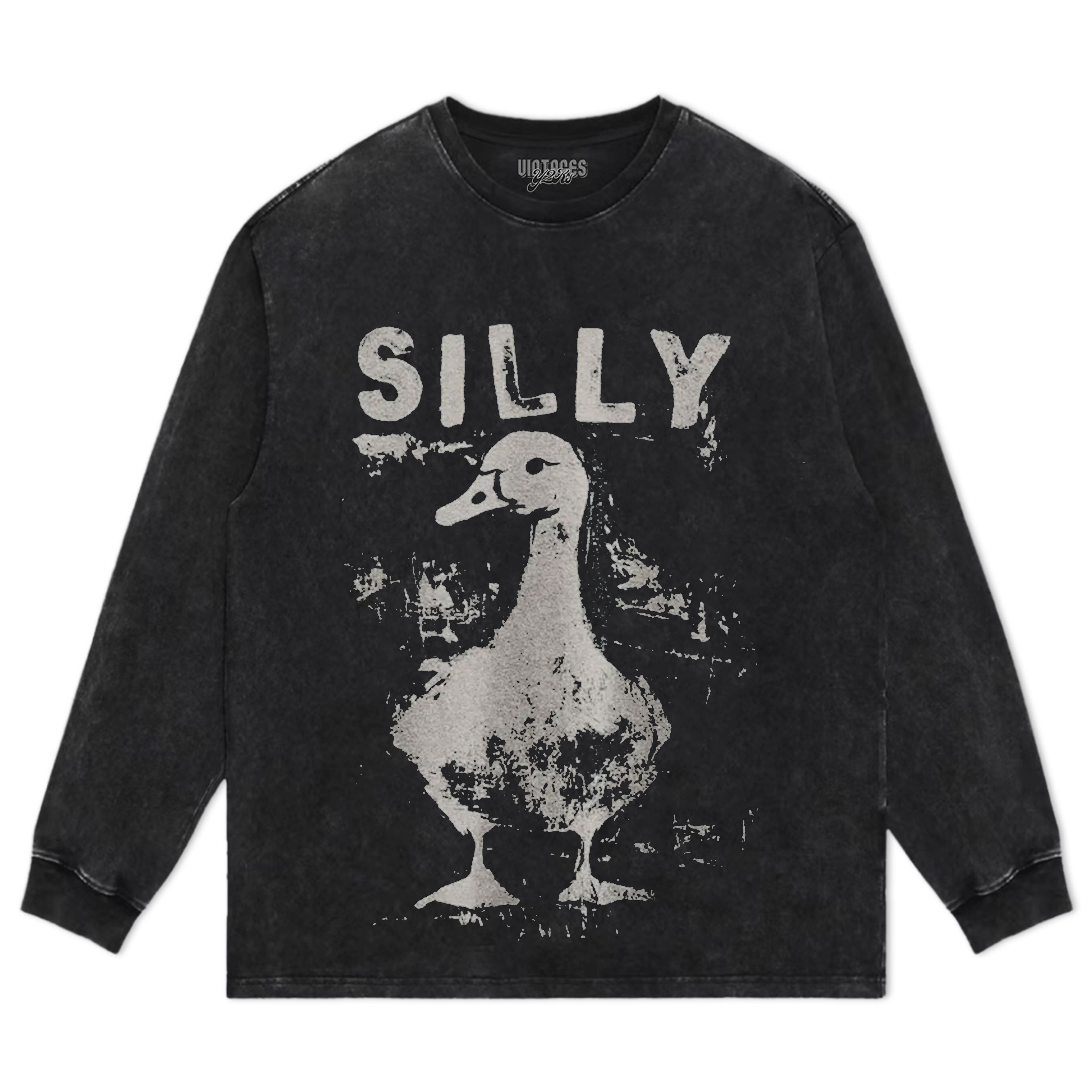 SILLY GOOSE CROP TEE & LS & HOODIE