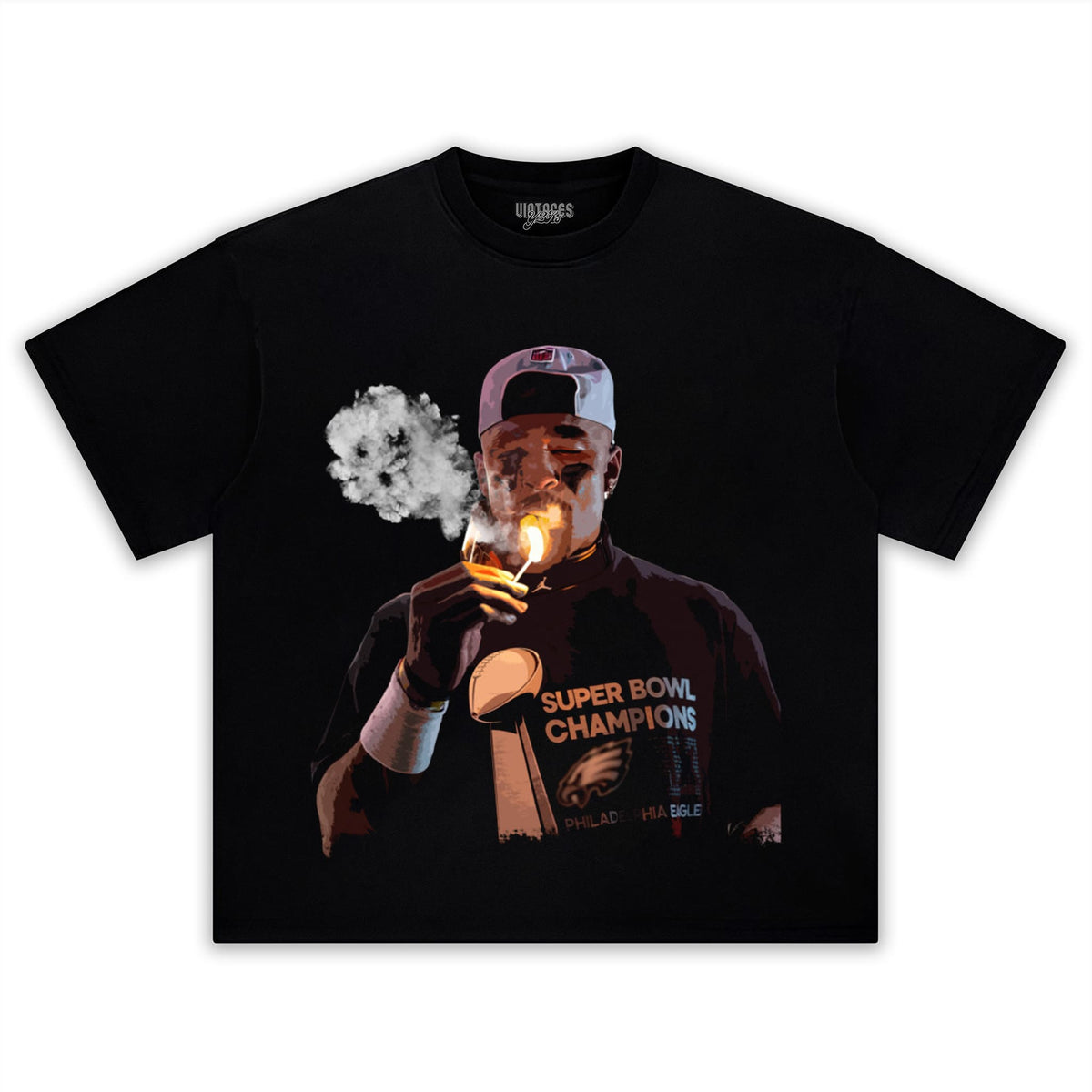 SMOKING JALEN HURTS TANK TOP & TEE & LONG SLEEVE & LAYERED LS & HOODIE