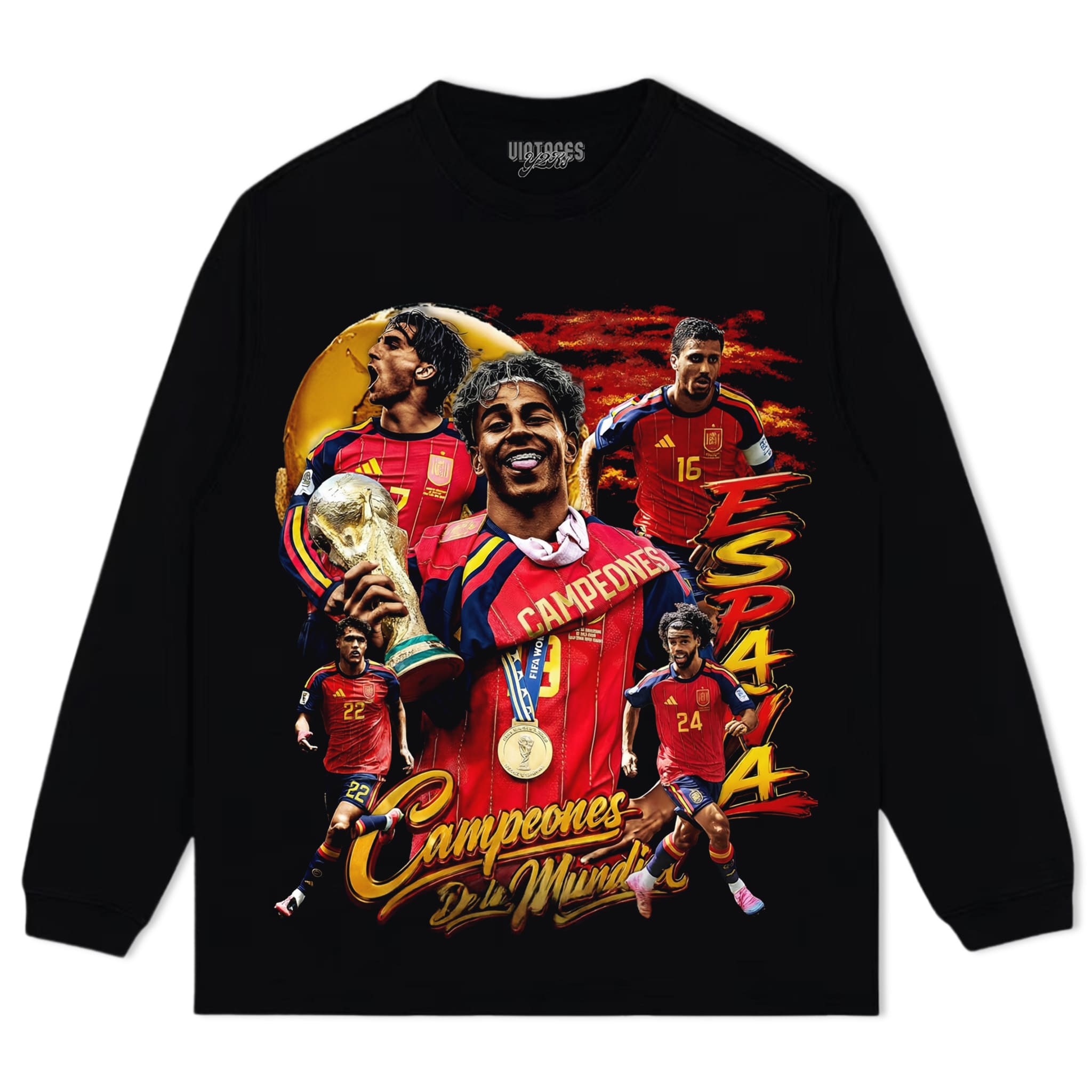SPAIN - WC '26 CHAMPS V3 TANK TOP & TEE & LONG SLEEVE & LAYERED LS & HOODIE