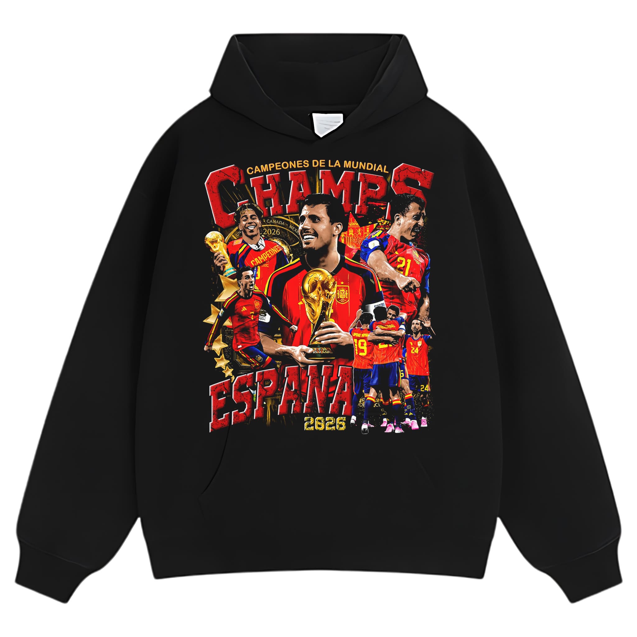 SPAIN - WC '26 CHAMPS V6 TANK TOP & TEE & LONG SLEEVE & LAYERED LS & HOODIE