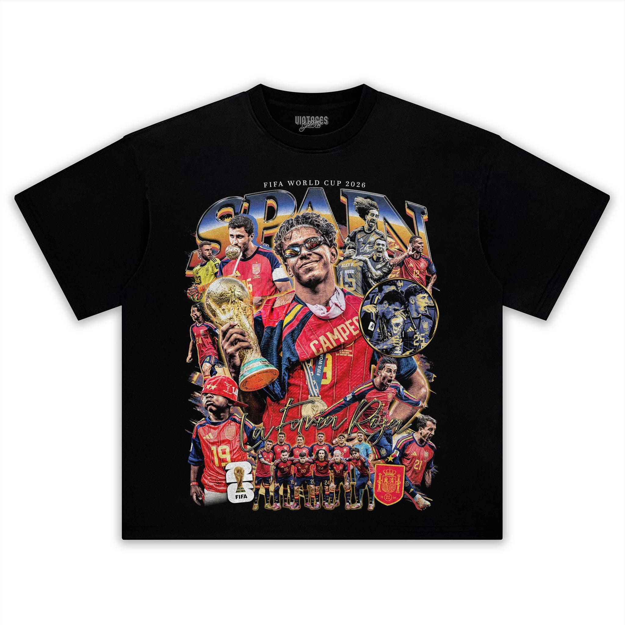 SPAIN - WC '26 CHAMPS V7 TANK TOP & TEE & LONG SLEEVE & LAYERED LS & HOODIE
