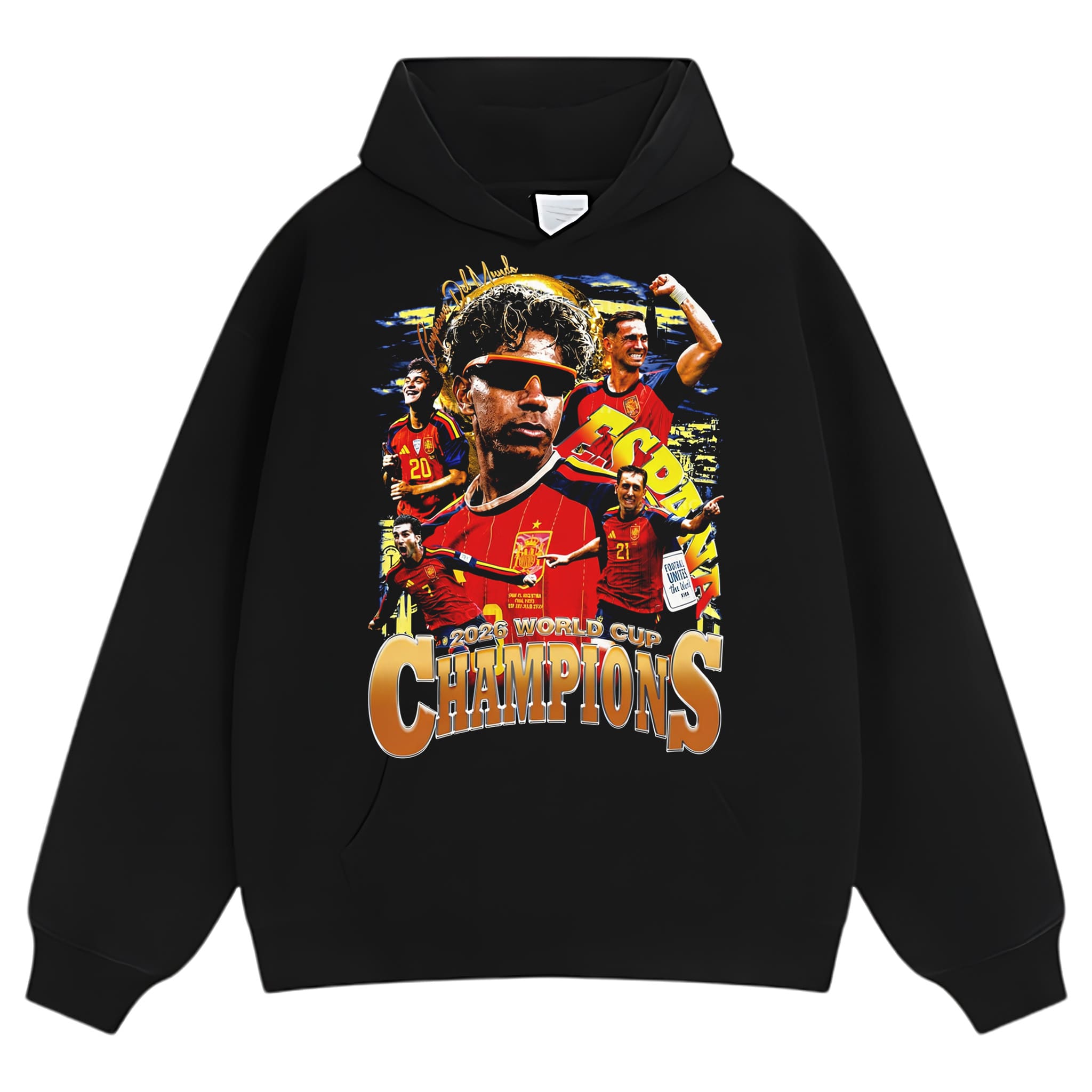 SPAIN - WC '26 CHAMPS V8 TANK TOP & TEE & LONG SLEEVE & LAYERED LS & HOODIE