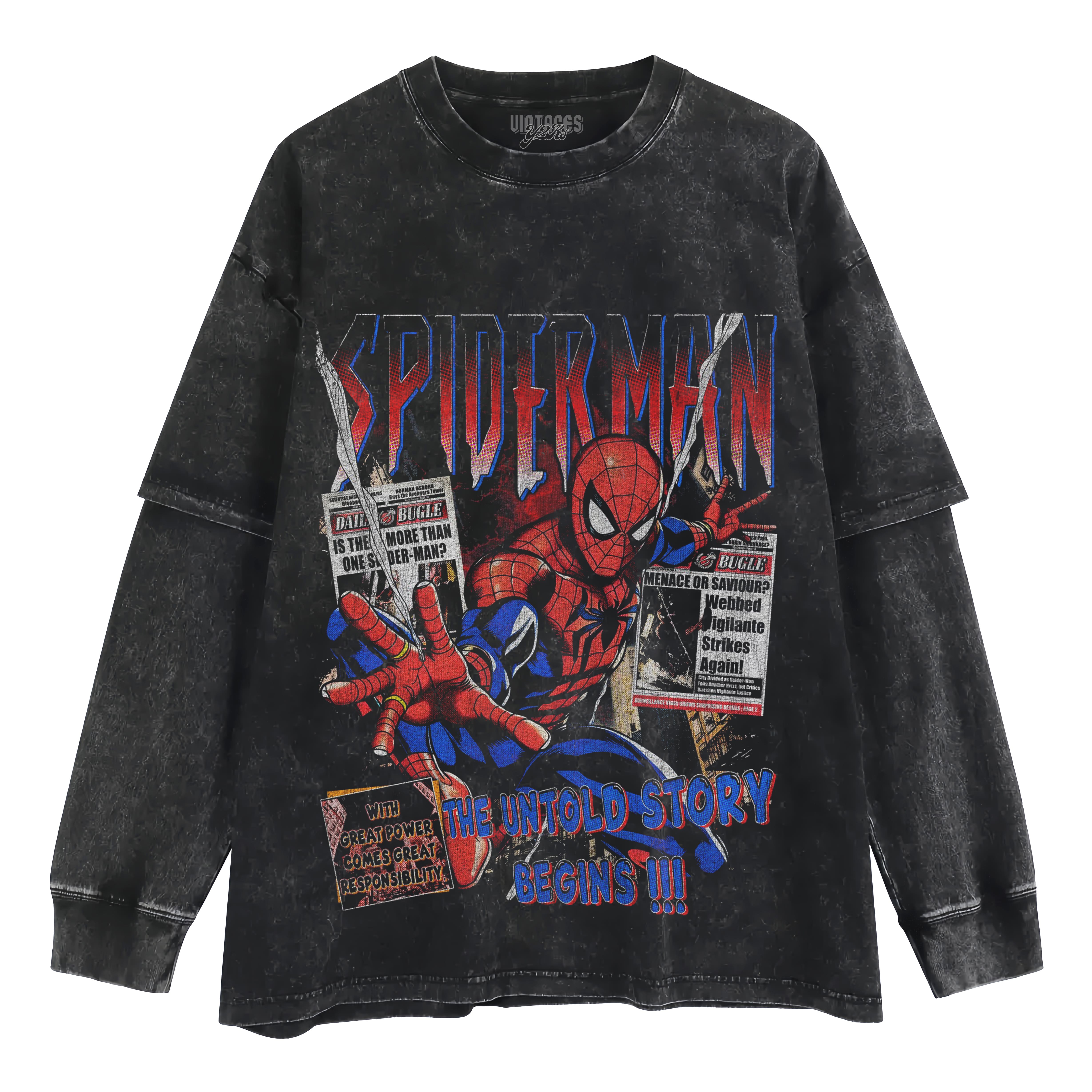 SPIDER-MAN VINTAGE 2026 V2 LAYERED LONG SLEEVE