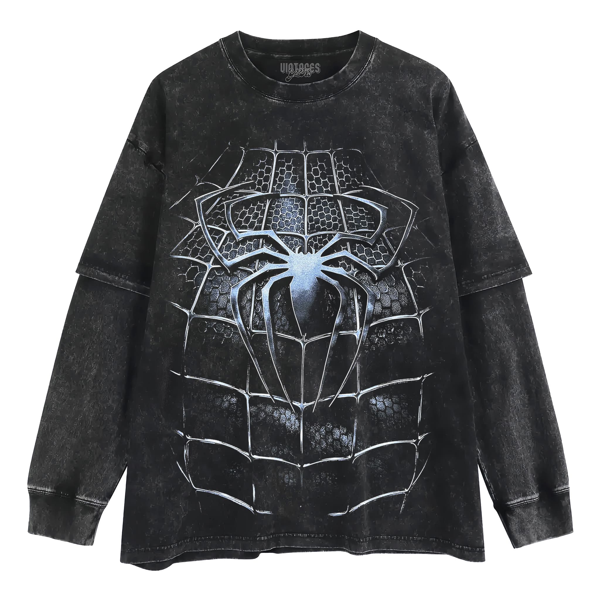 SPIDER-MAN SYMBIOTE BLACK TANK TOP & TEE & LONG SLEEVE & LAYERED LS & HOODIE