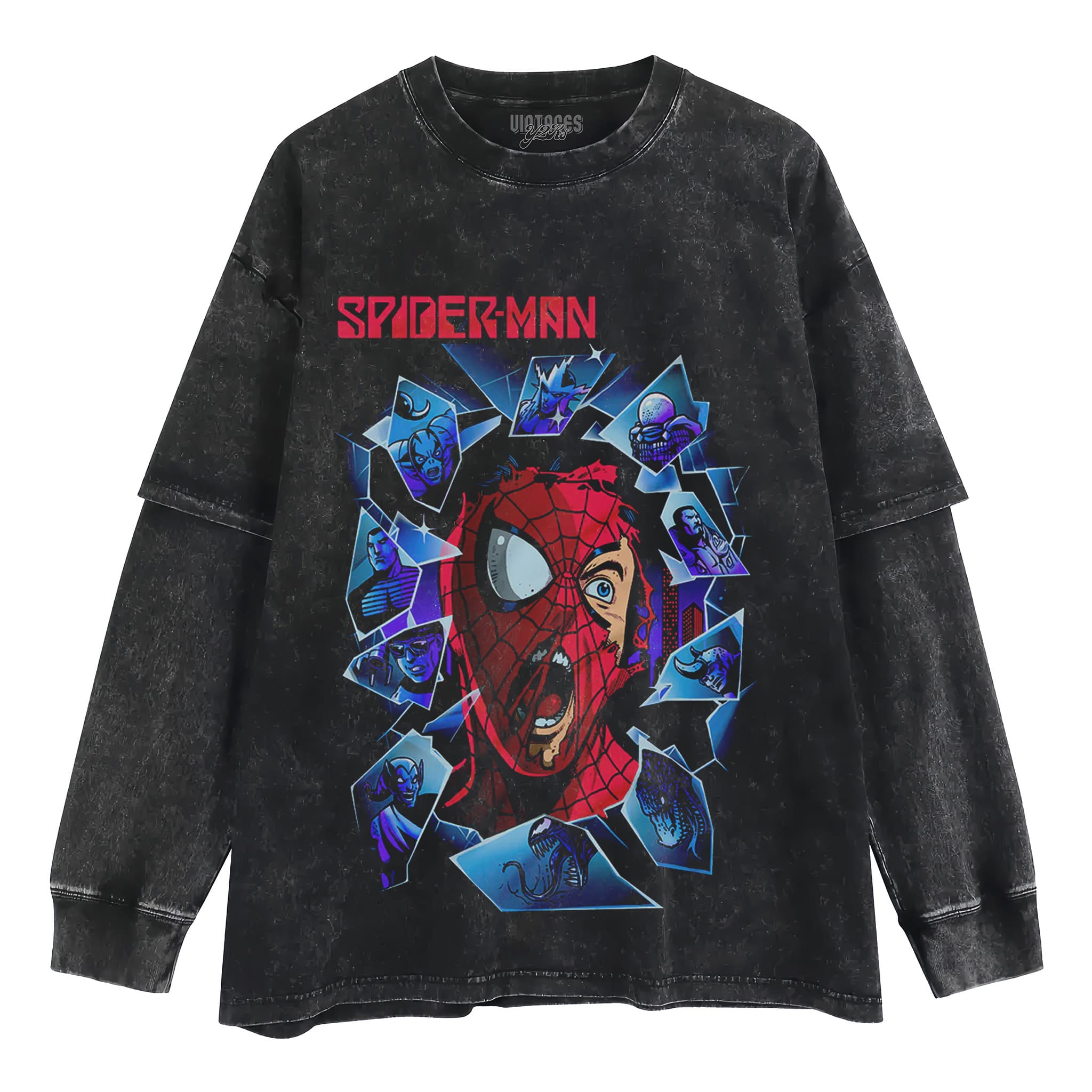 SPIDER-MAN VINTAGE V2 TANK TOP & TEE & LONG SLEEVE & LAYERED LS & HOODIE