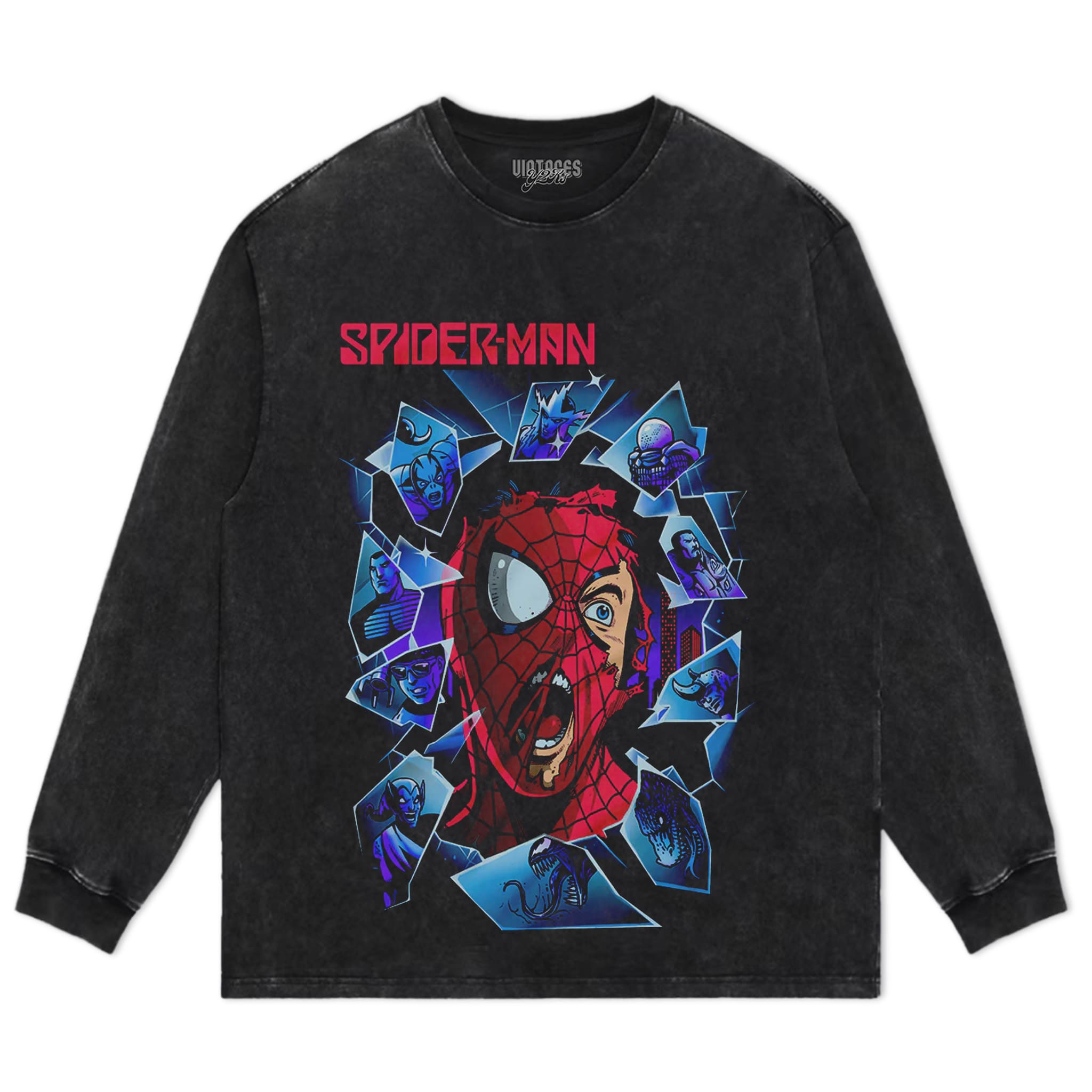 SPIDER-MAN VINTAGE V2 TANK TOP & TEE & LONG SLEEVE & LAYERED LS & HOODIE