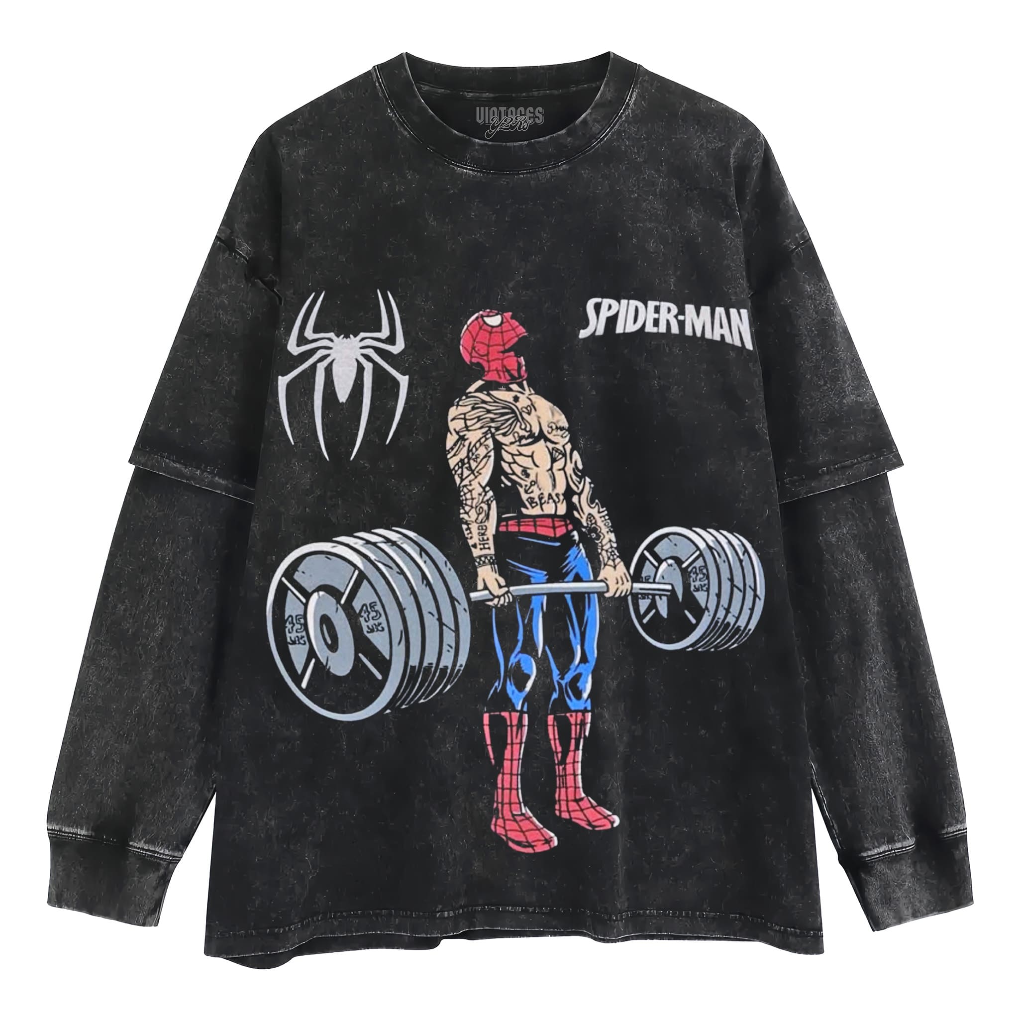 SPIDER MAN GYM-WORKOUT TANK TOP & TEE & LONG SLEEVE & LAYERED LS & HOODIE