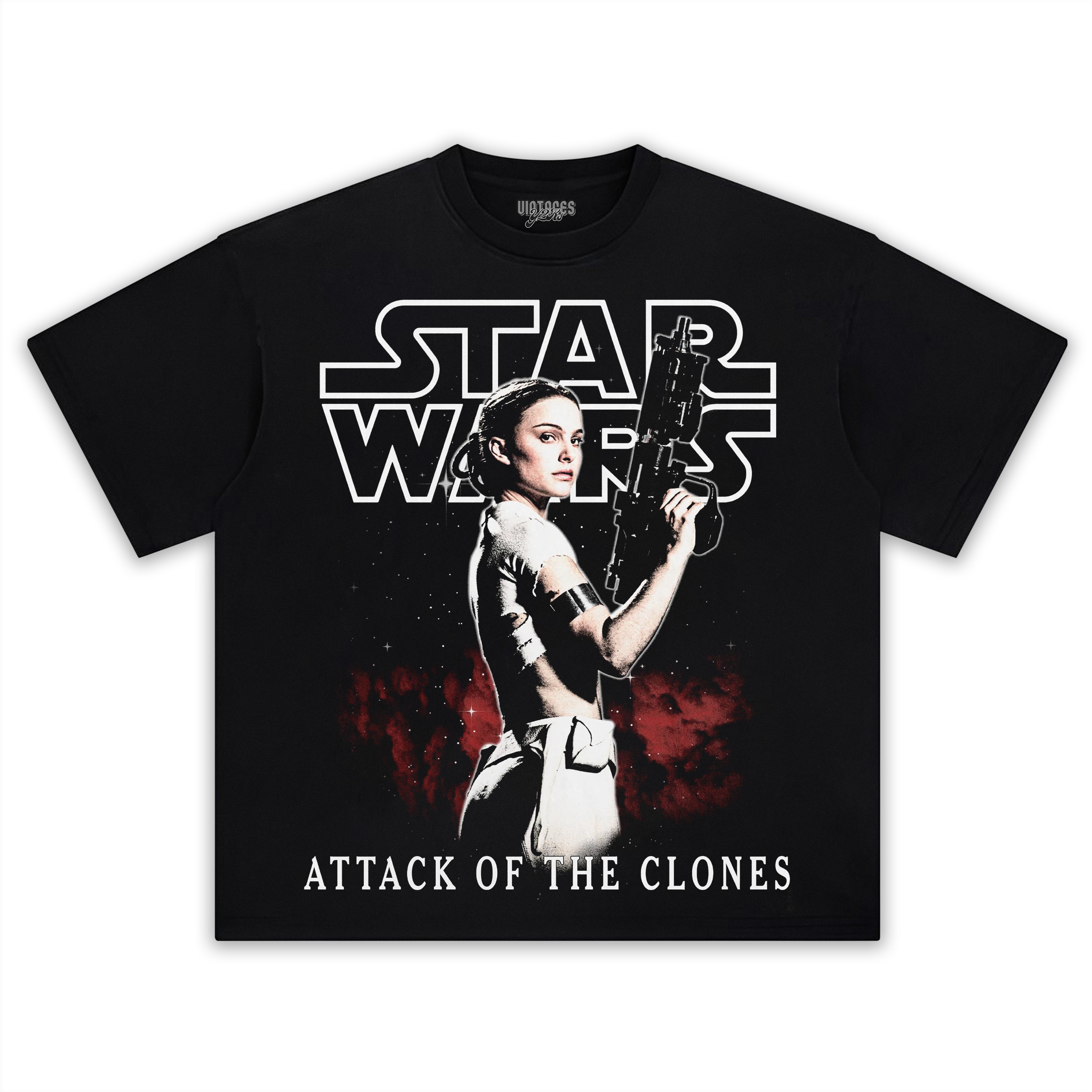 STAR WARS ATTACK OF THE CLONES 2002 TEE & LS & HOODIE