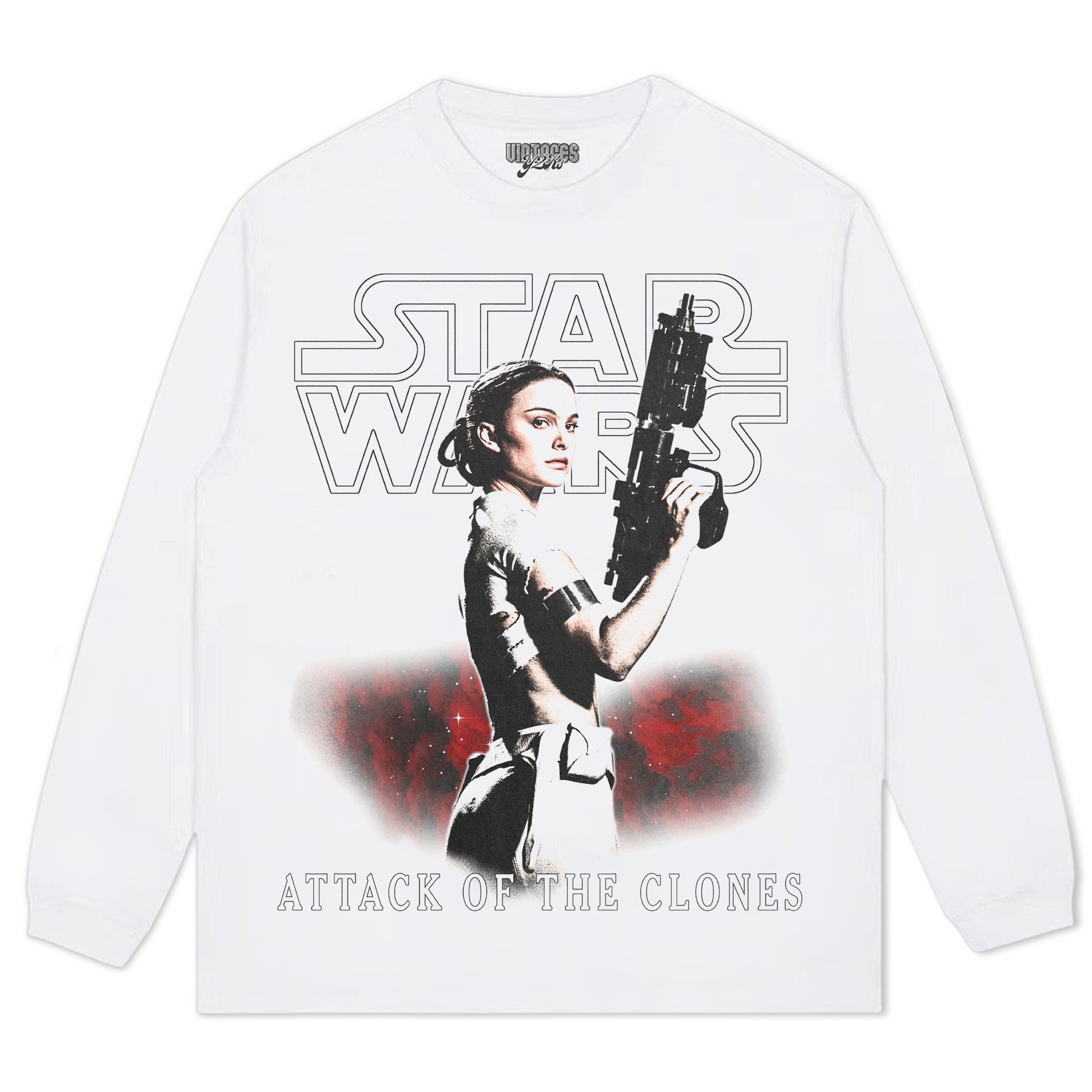 STAR WARS ATTACK OF THE CLONES 2002 TEE & LS & HOODIE