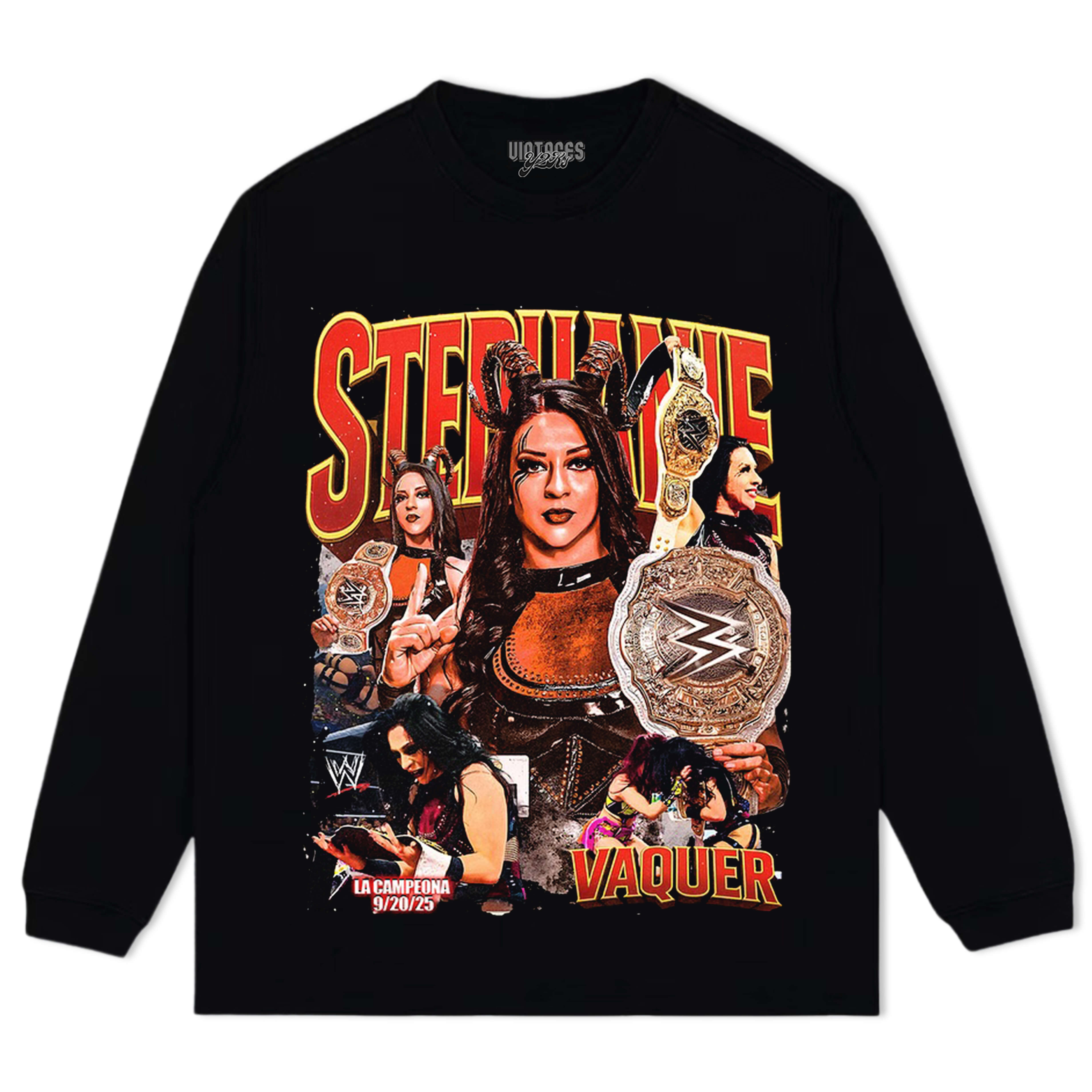 STEPHANIE VAQUER & WOMEN'S WORLD CHAMPION TEE & LS & HOODIE